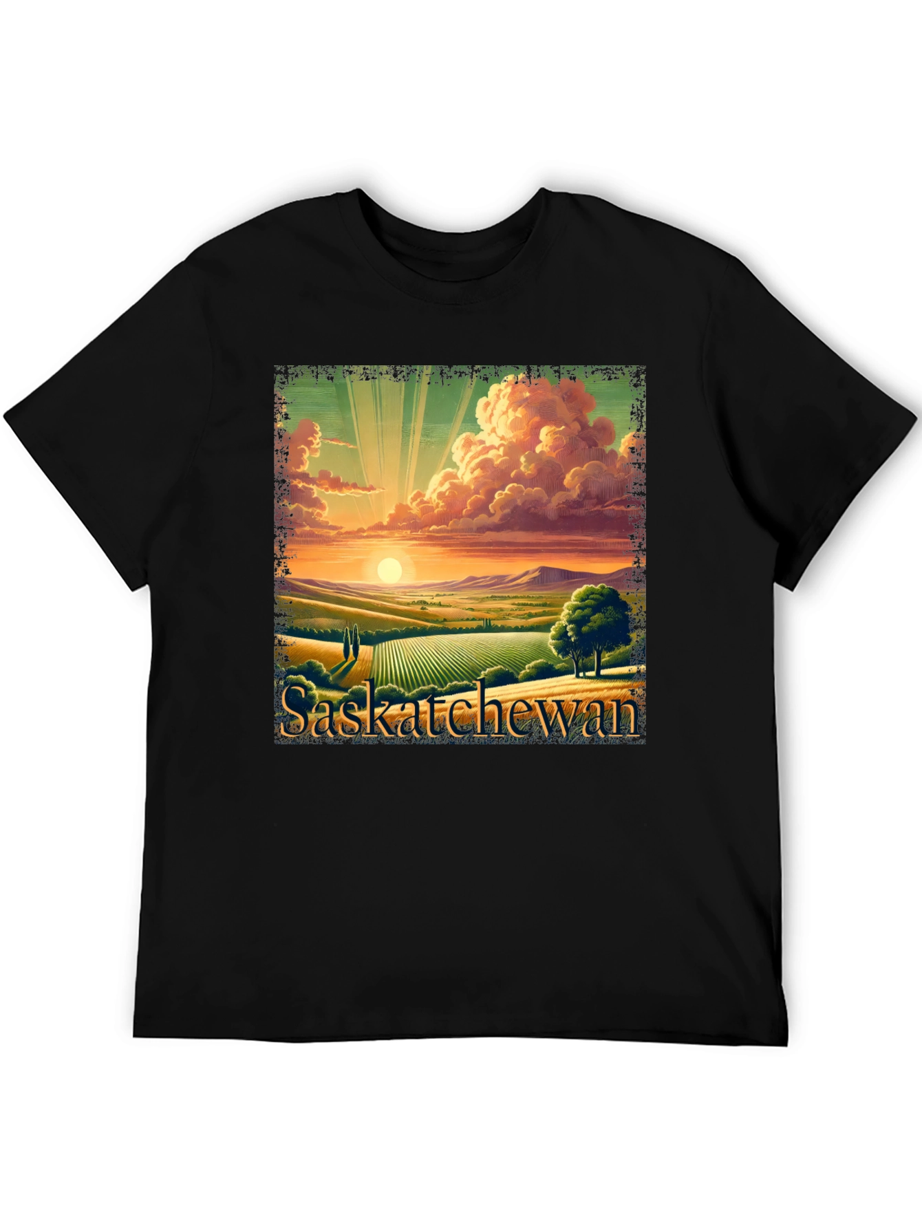 Saskatchewan Landscape Graphic Tee