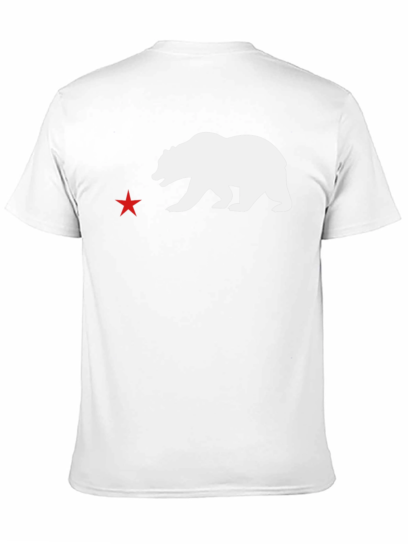 California Bear Star T-Shirt - Black