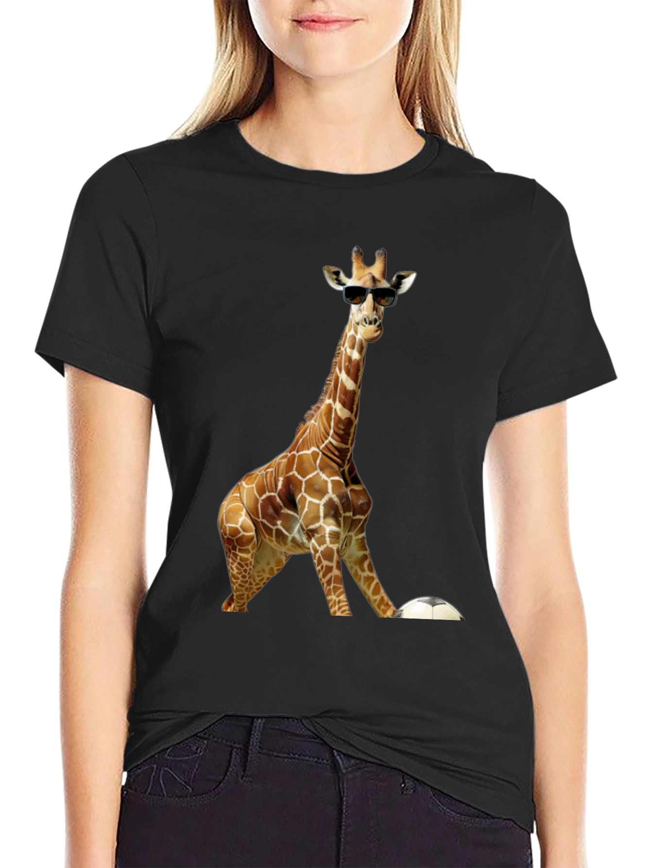 Cool Giraffe with Sunglasses T-Shirt
