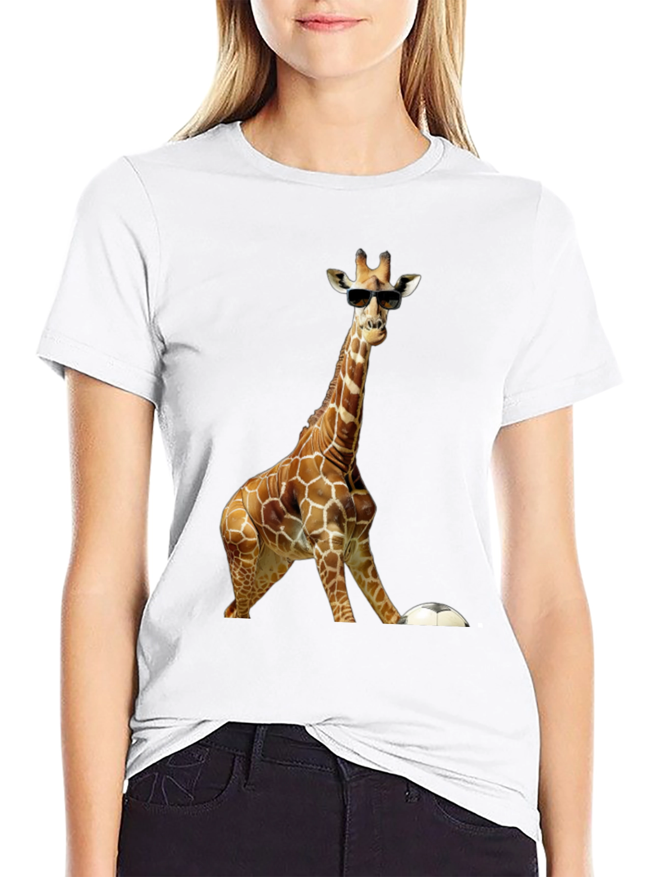 Cool Giraffe with Sunglasses T-Shirt