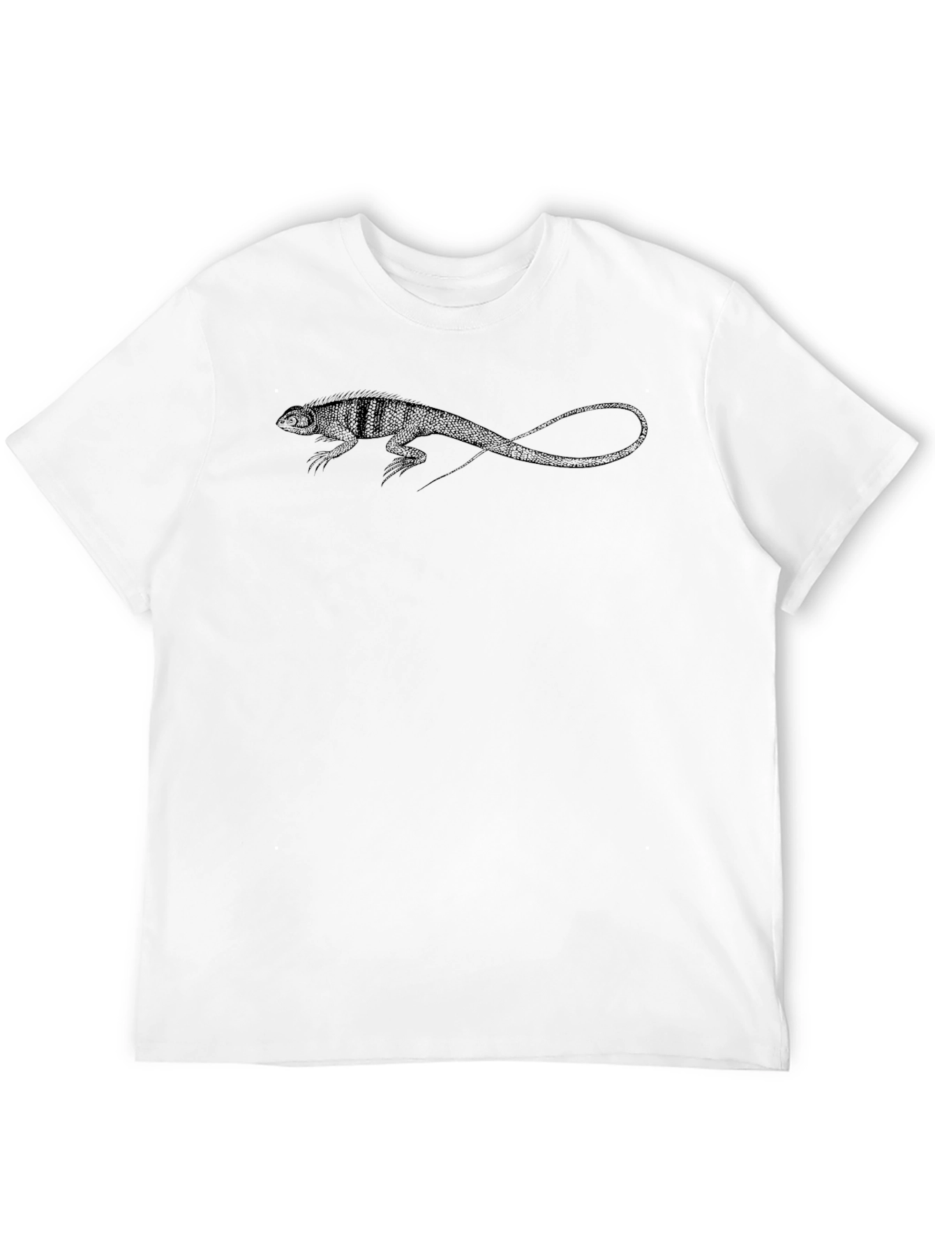 Lizard Print Black T-Shirt