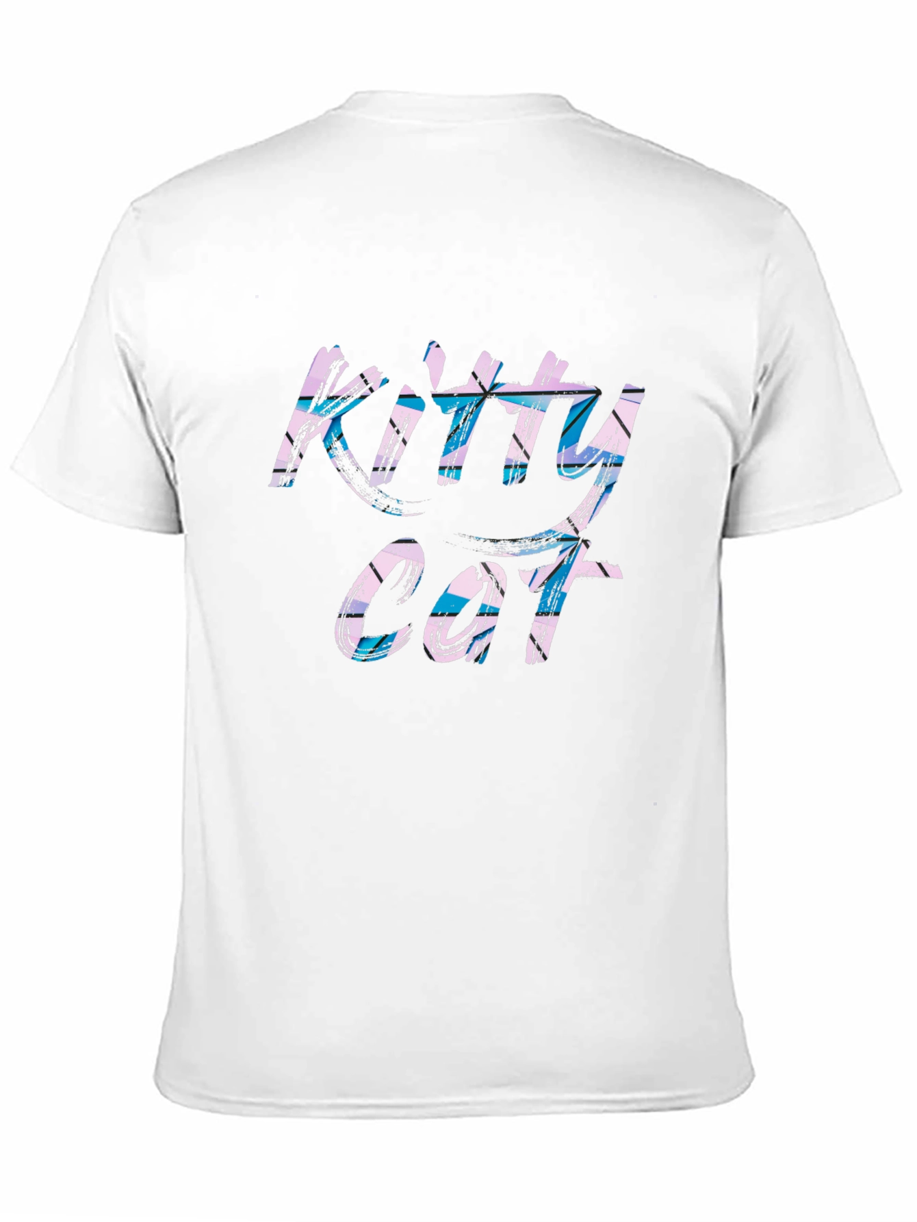 Kitty Cat Graphic Tee - Black Casual T-Shirt