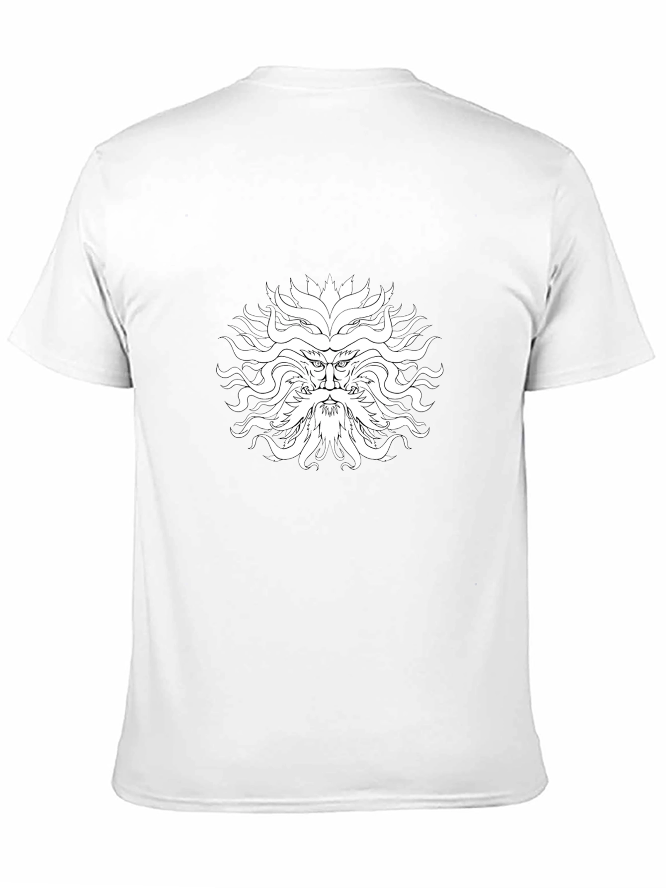 Mythical Face Graphic Black T-Shirt
