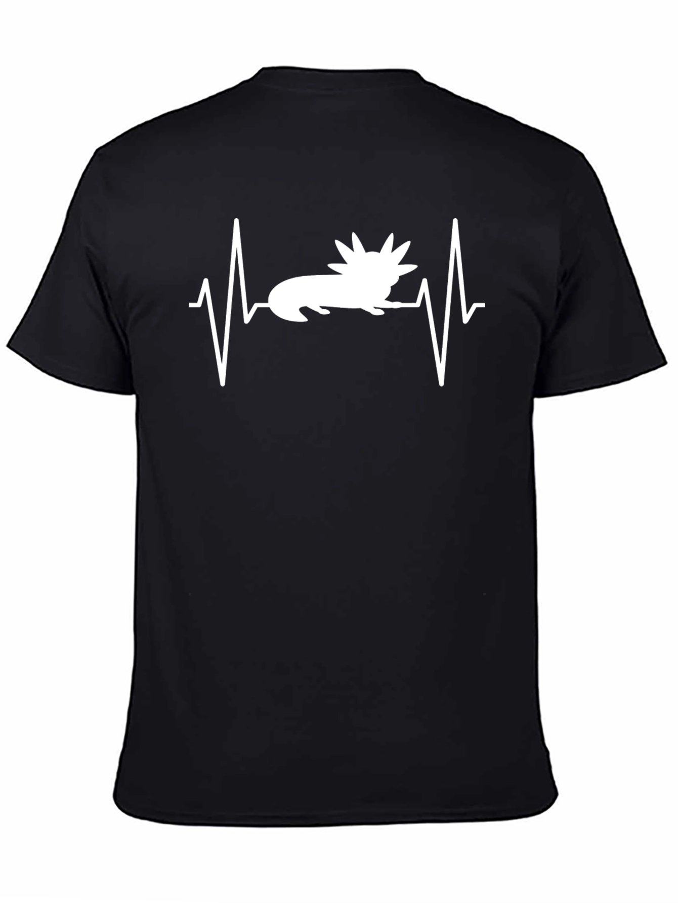 Axolotl Heartbeat T-Shirt - Black