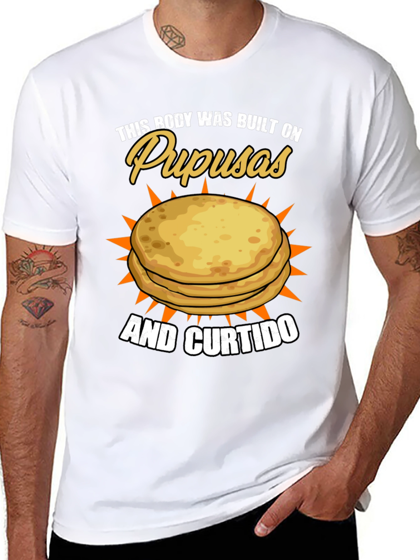 Pupusas & Curtido T-Shirt - Foodie Pride!