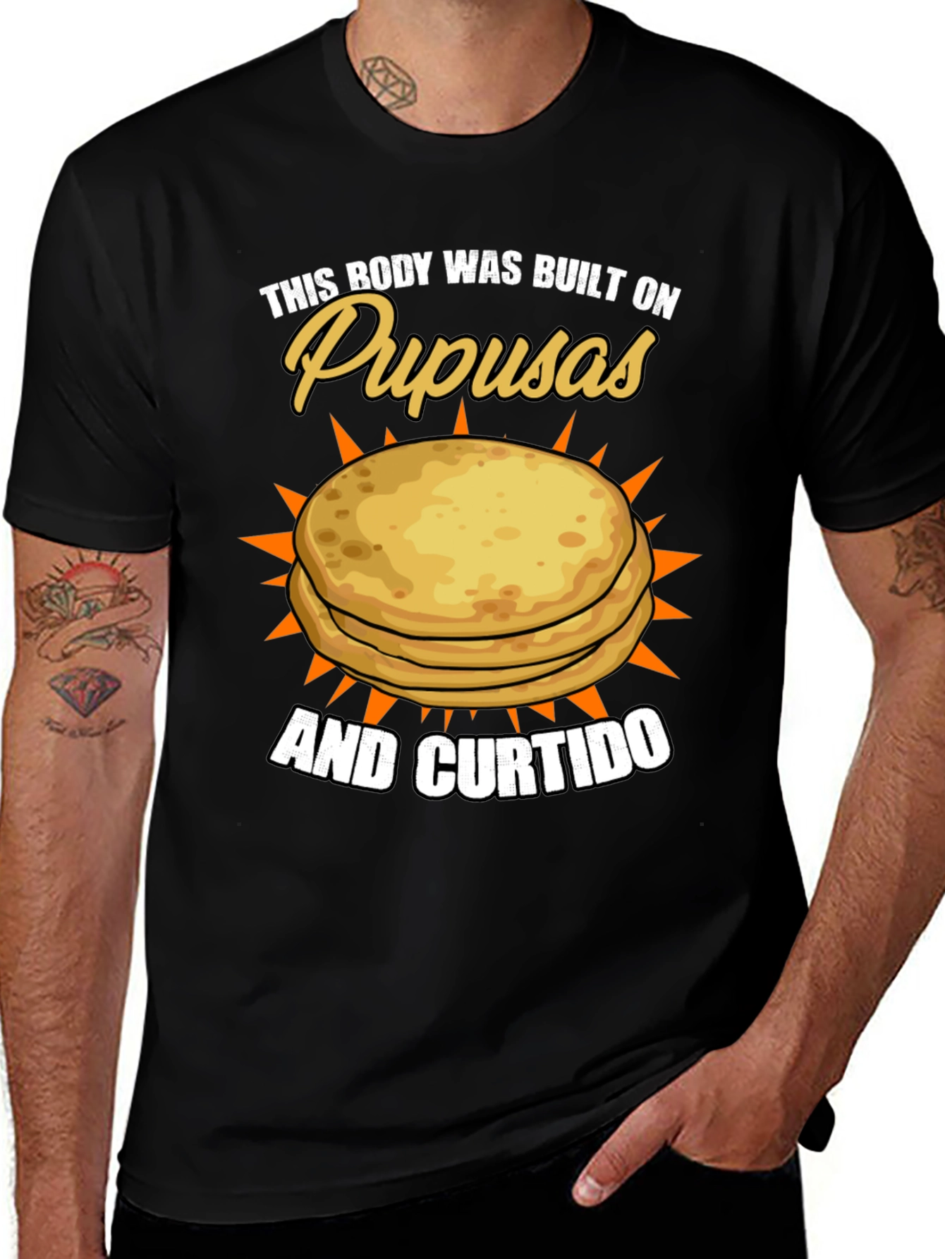 Pupusas & Curtido T-Shirt - Foodie Pride!
