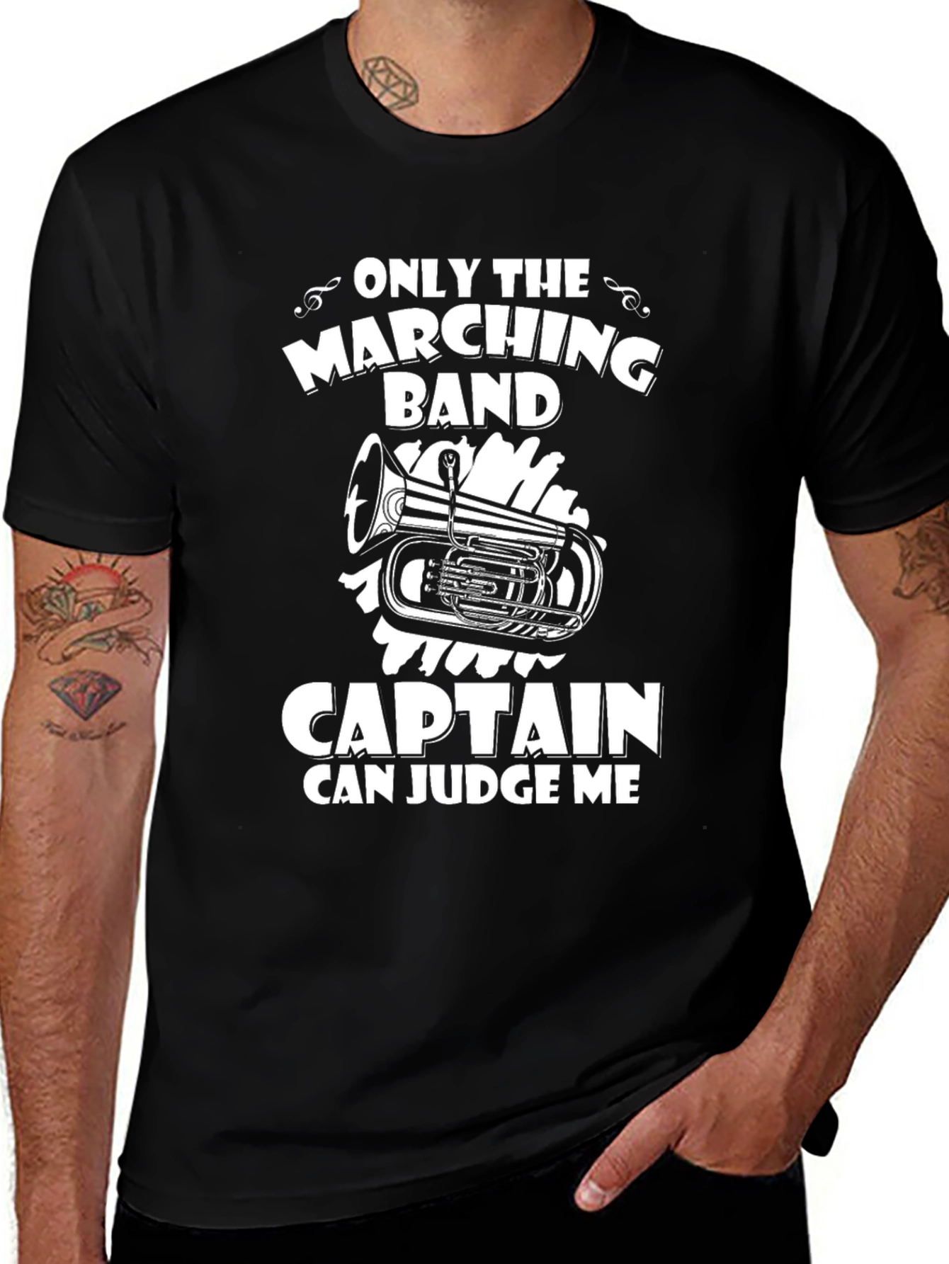 Marching Band Captain T-Shirt - Funny Band Geek Tee