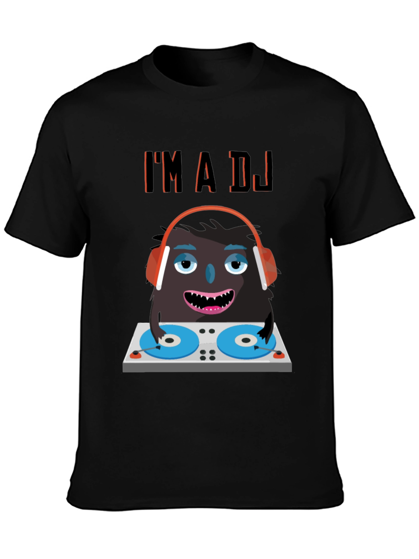 DJ Monster Graphic Tee - Funny Party Shirt