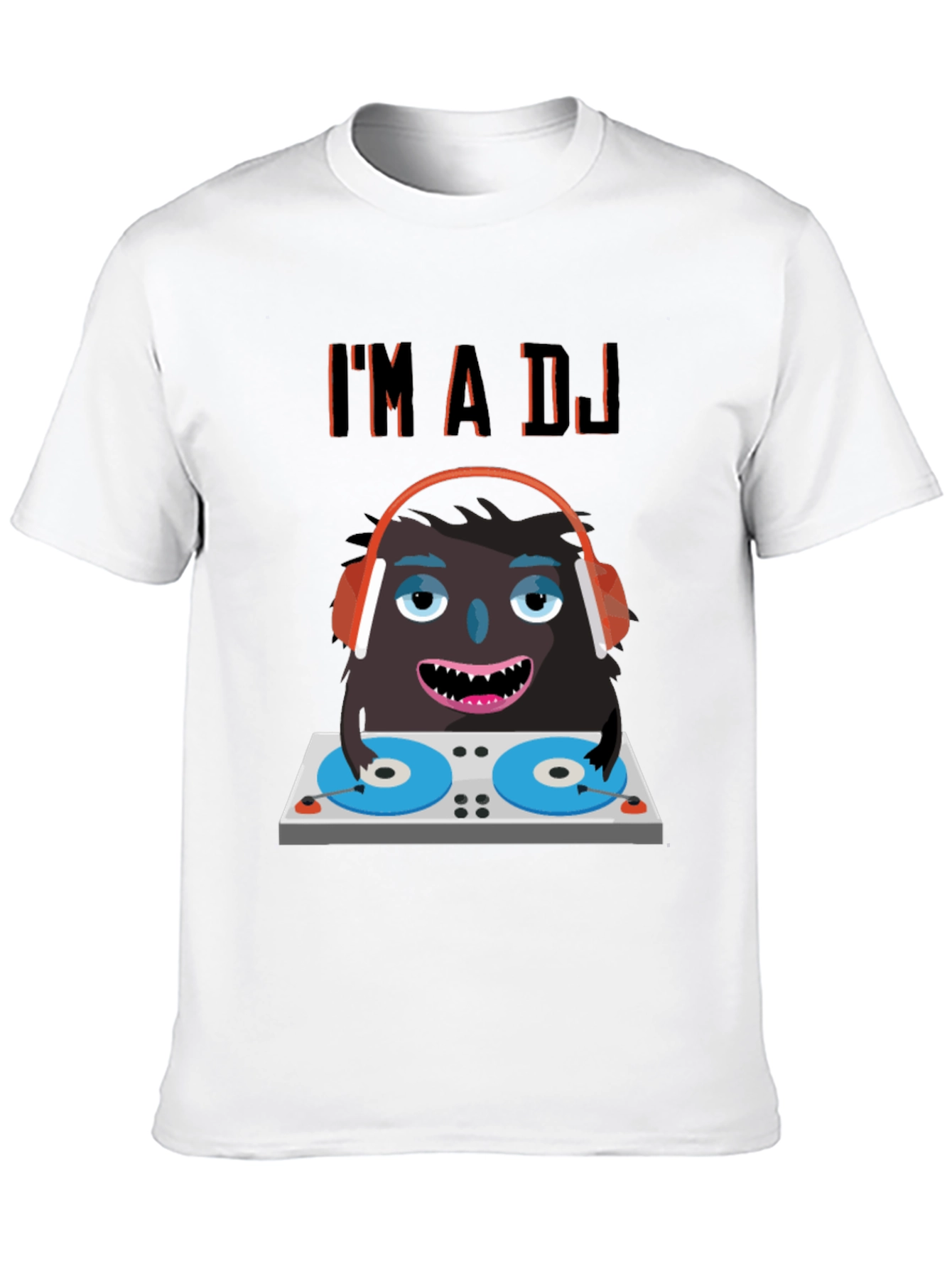 DJ Monster Graphic Tee - Funny Party Shirt