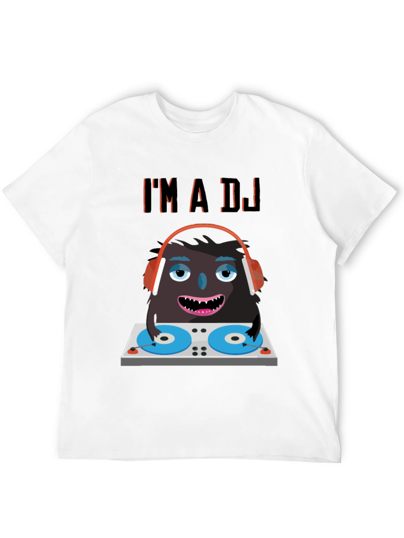 DJ Monster Graphic Tee - Funny Party Shirt