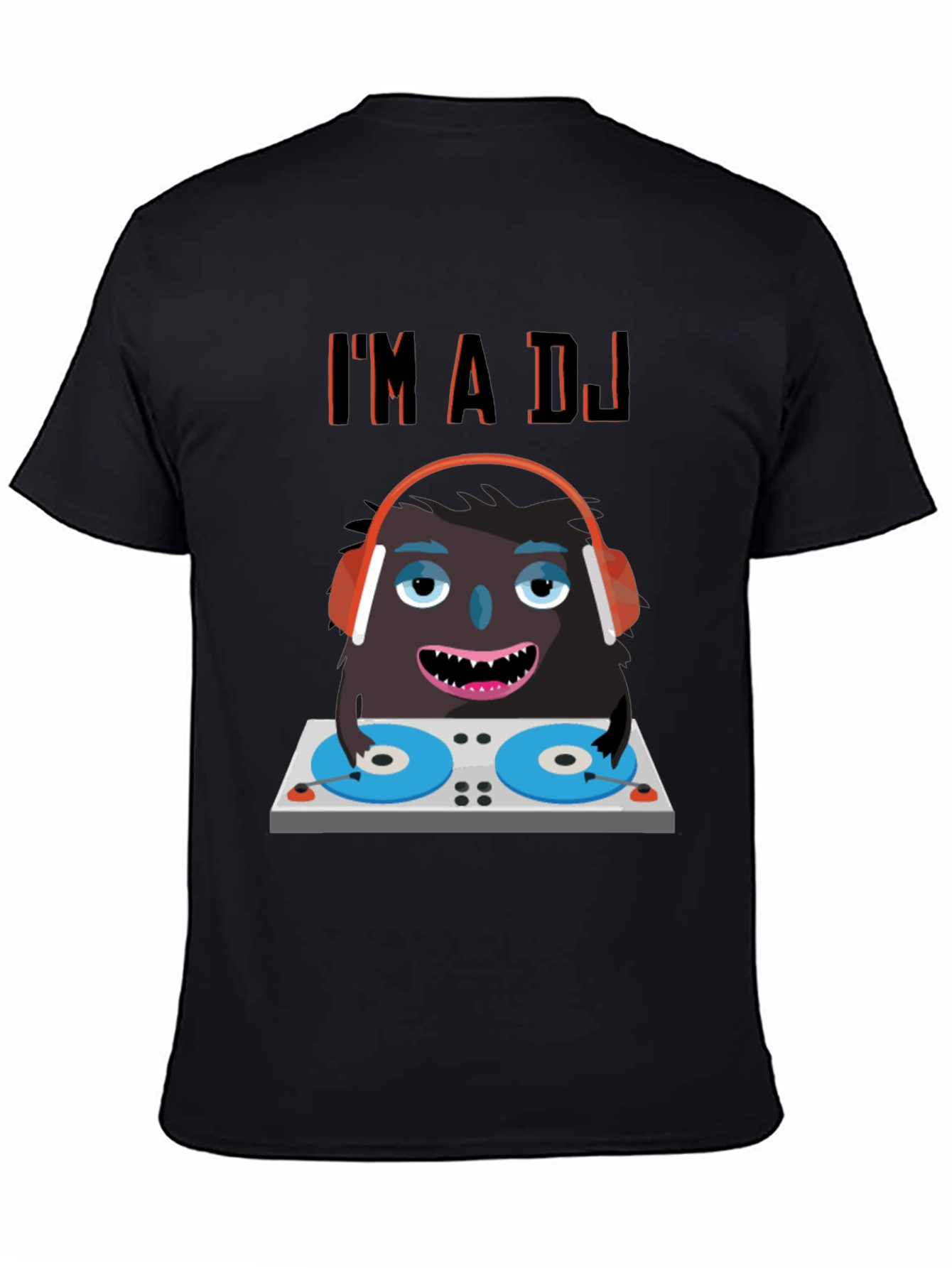 DJ Monster Graphic Tee - Funny Party Shirt