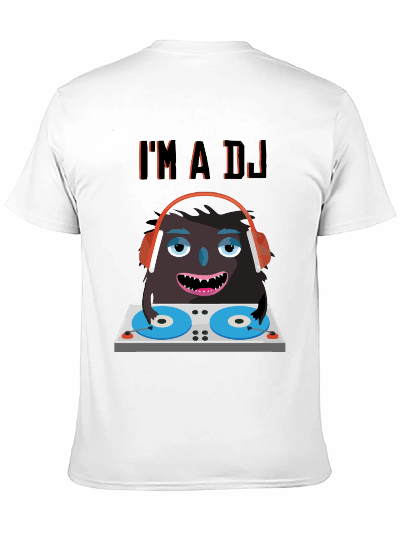 DJ Monster Graphic Tee - Funny Party Shirt
