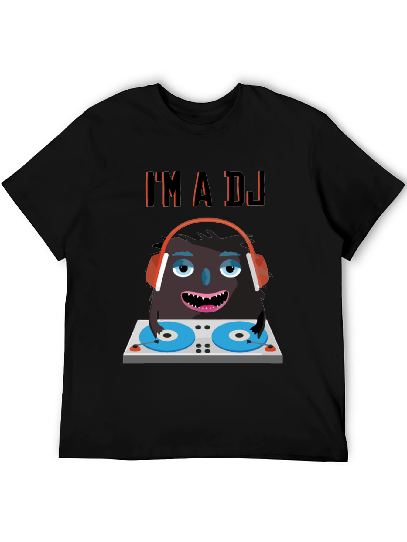 DJ Monster Graphic Tee - Funny Party Shirt