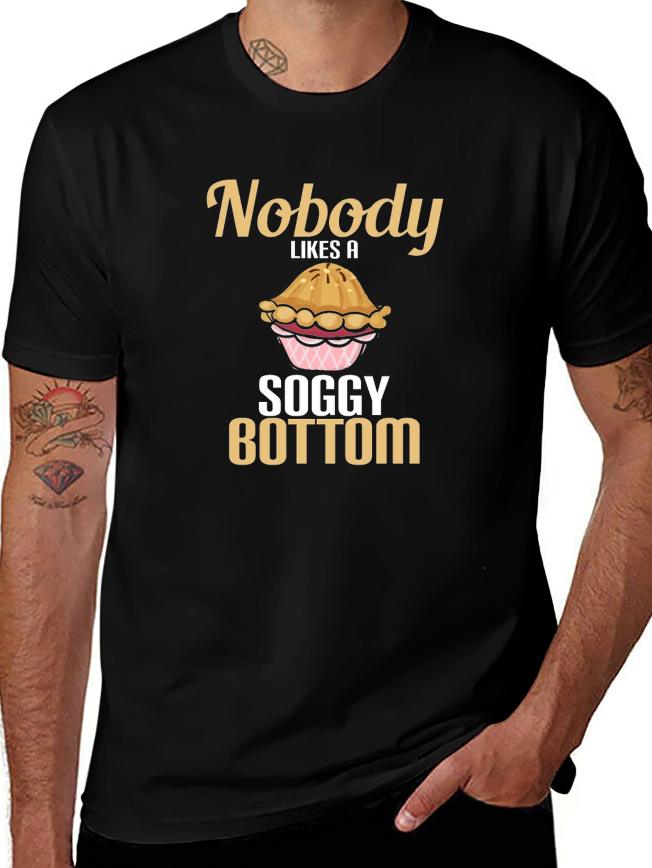 Nobody Likes a Soggy Bottom T-Shirt Funny Baking Tee