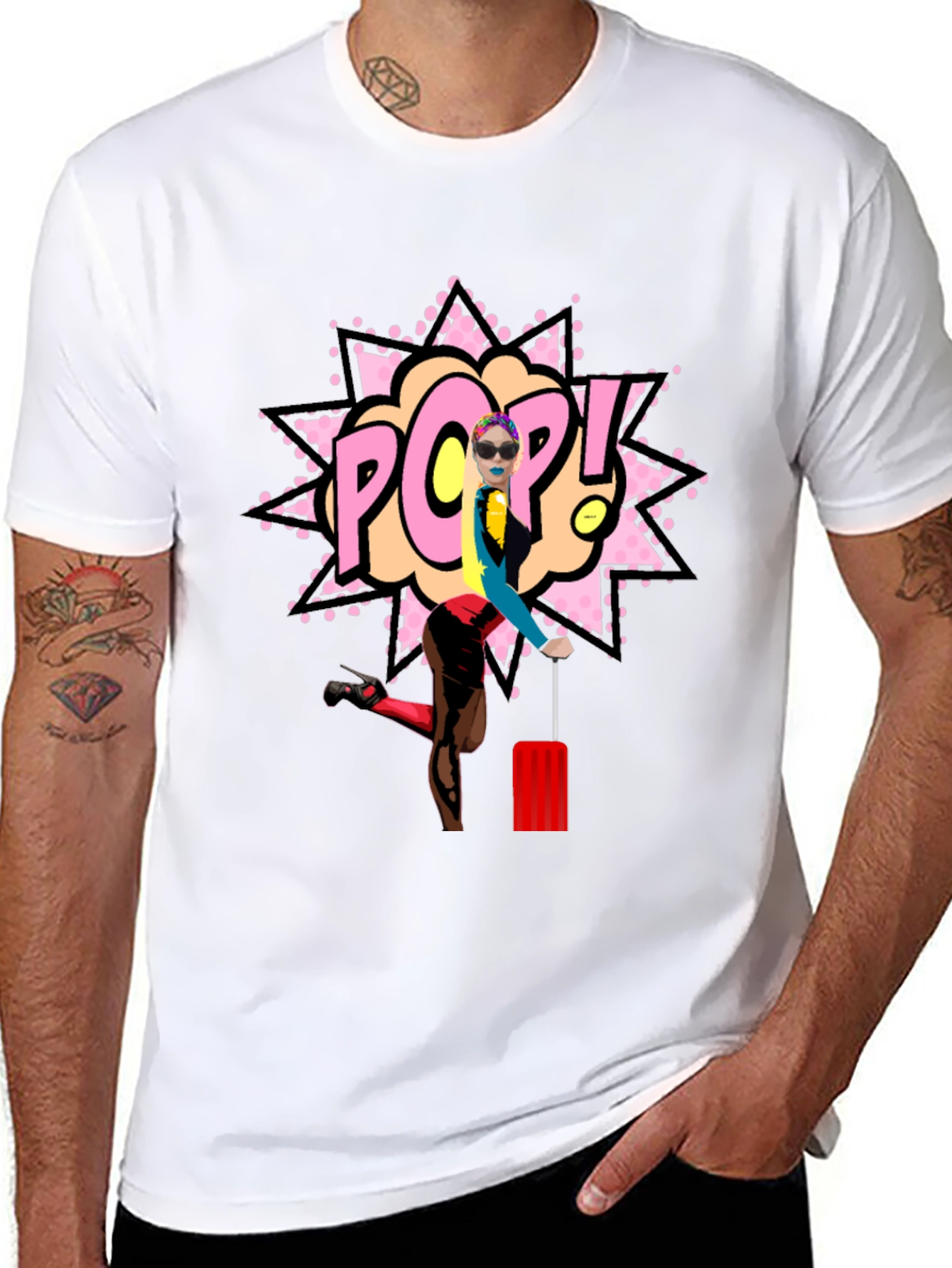 Pop Art Graphic Tee - Modern Unisex Fashion T-Shirt