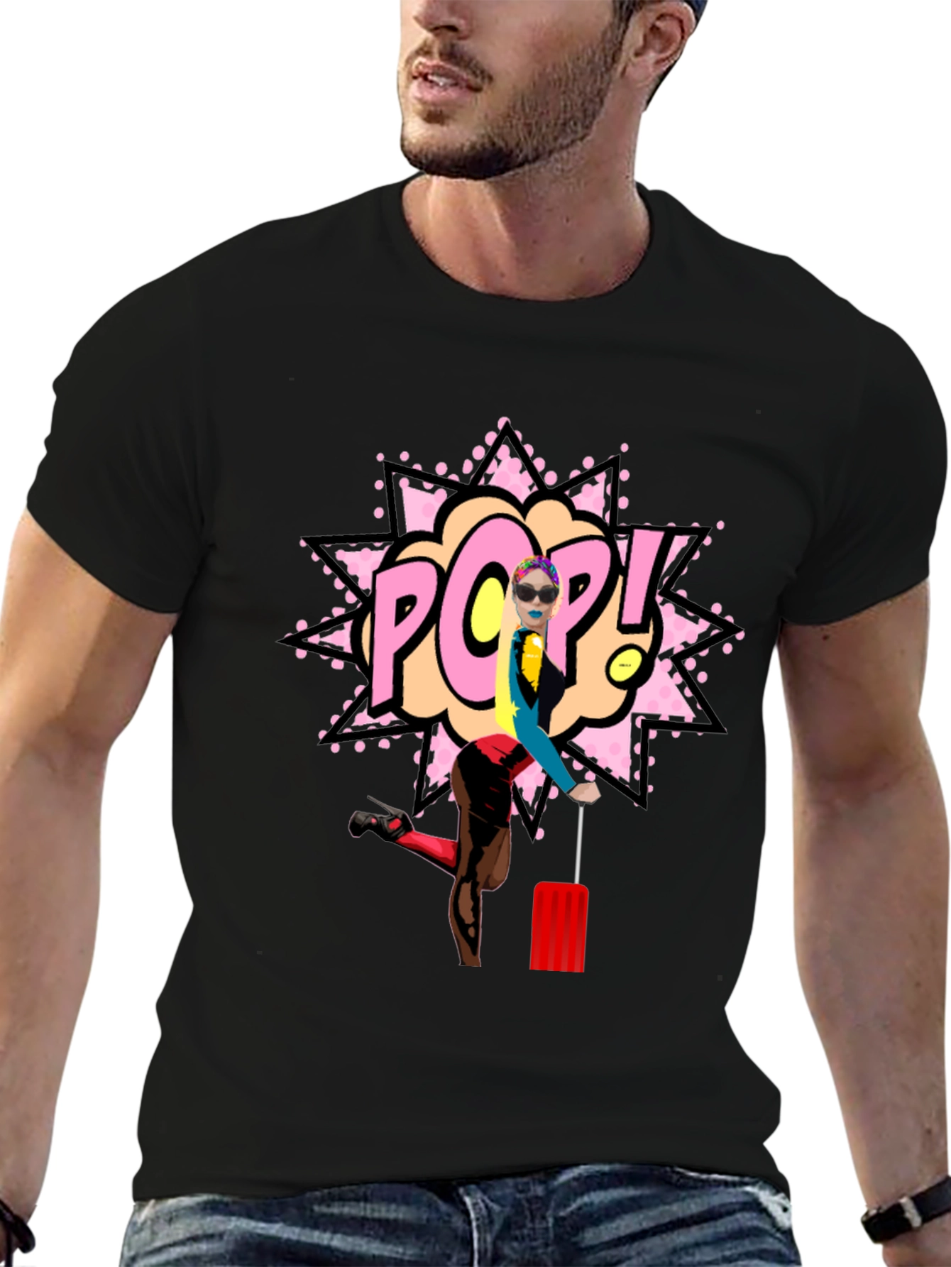 Pop Art Graphic Tee - Modern Unisex Fashion T-Shirt