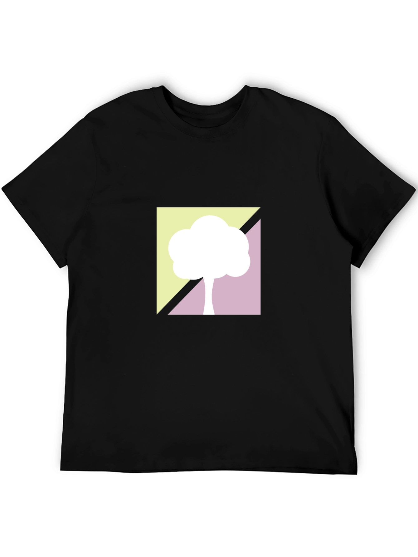 Abstract Tree Graphic Tee - Modern Style