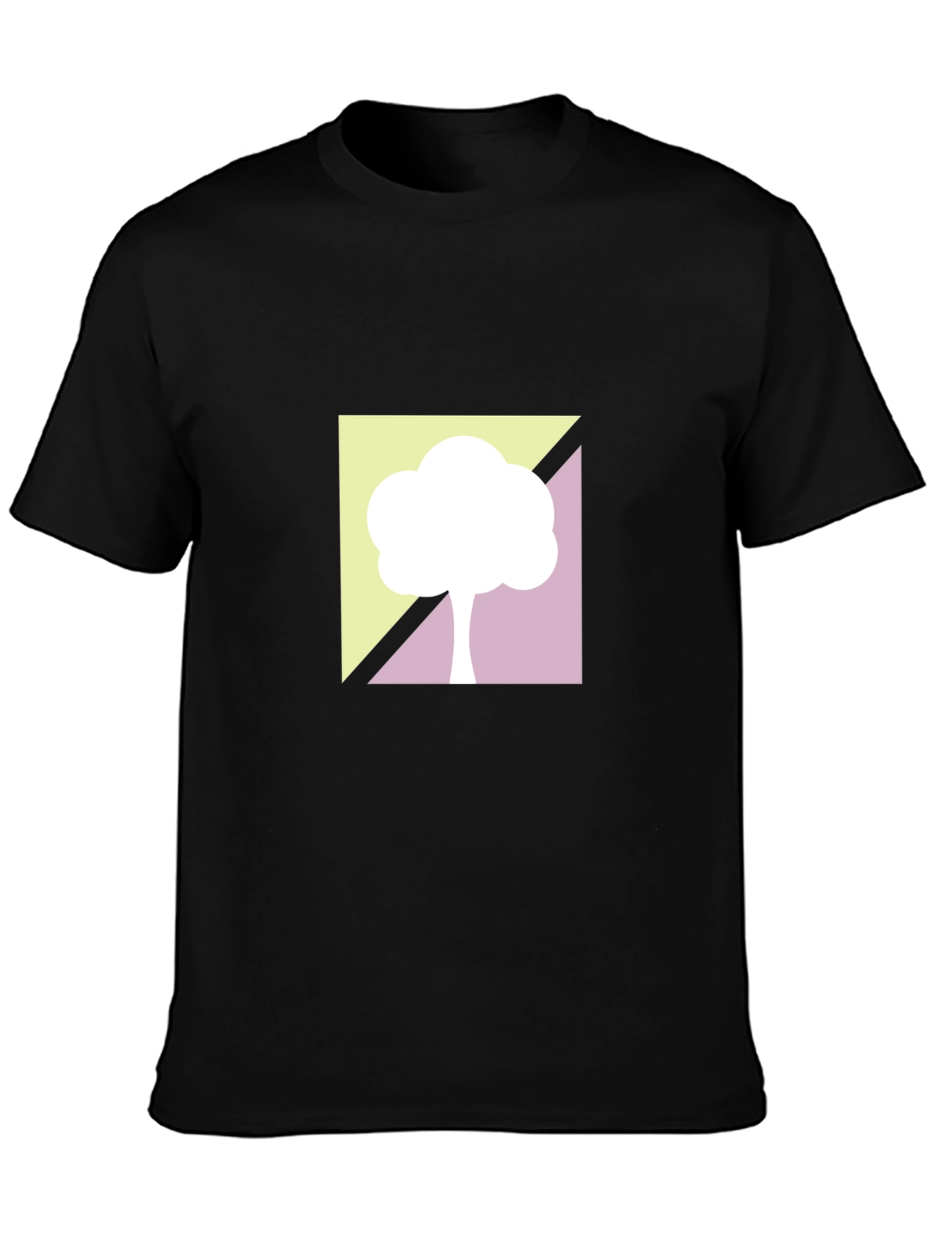 Abstract Tree Graphic Tee - Modern Style