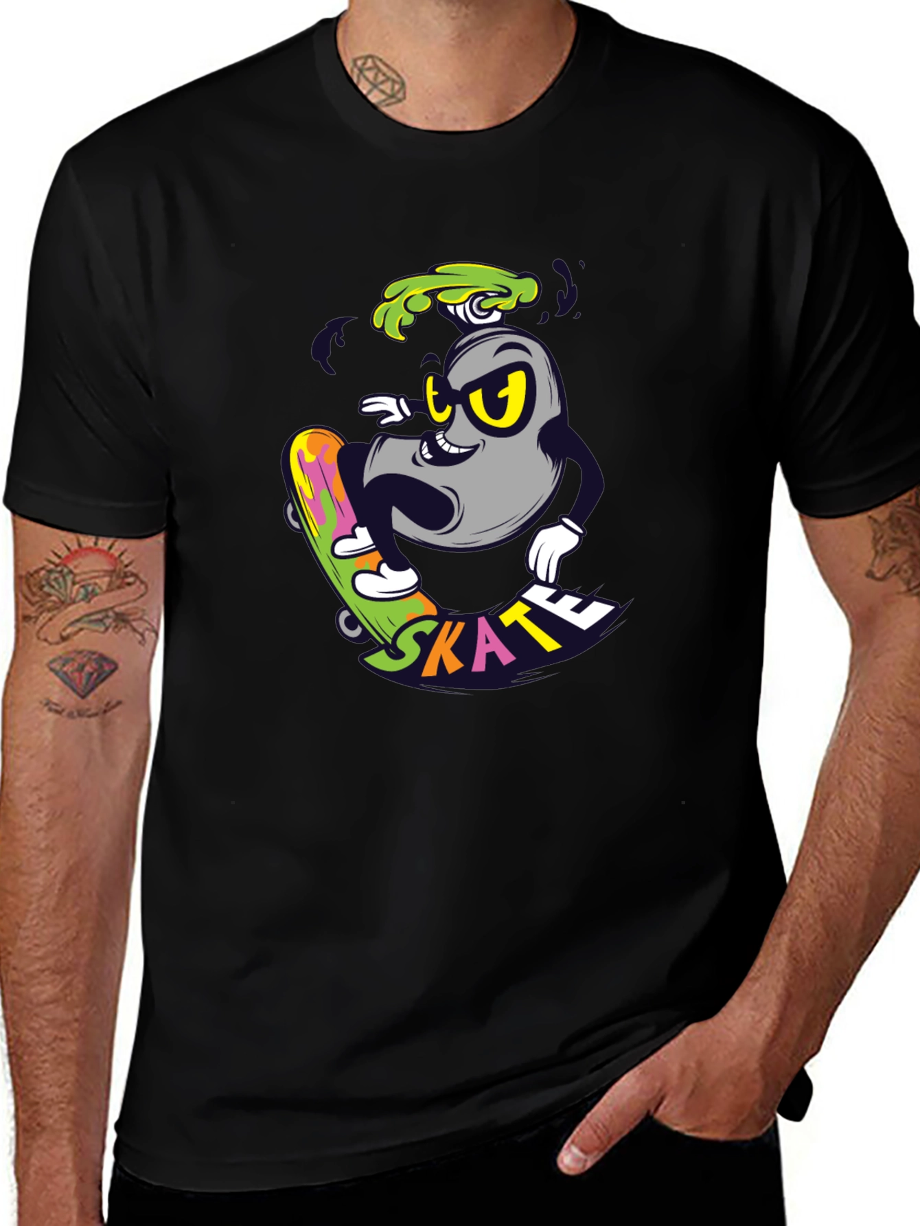 Skateboarding T-Shirt with Fun Graphic