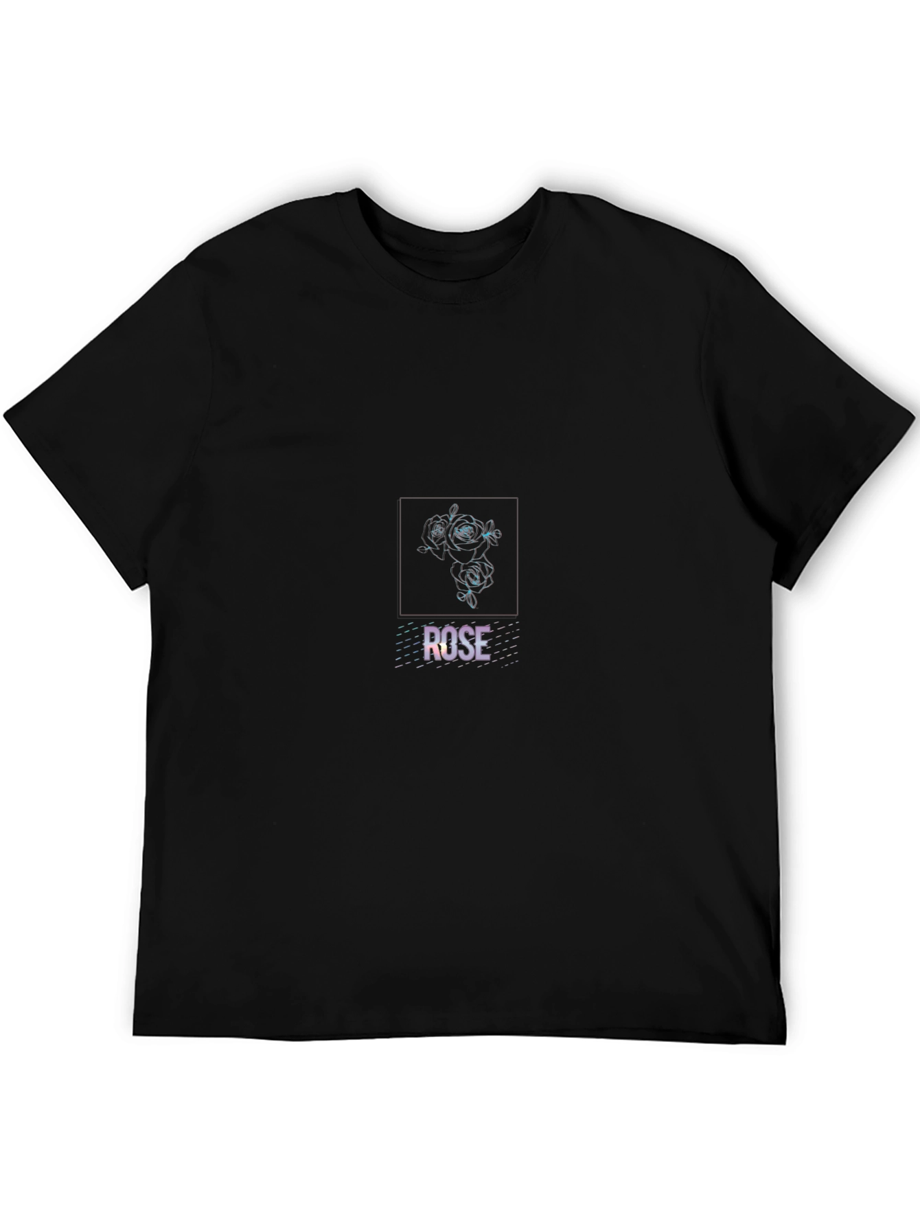 Rose Graphic Black T-Shirt