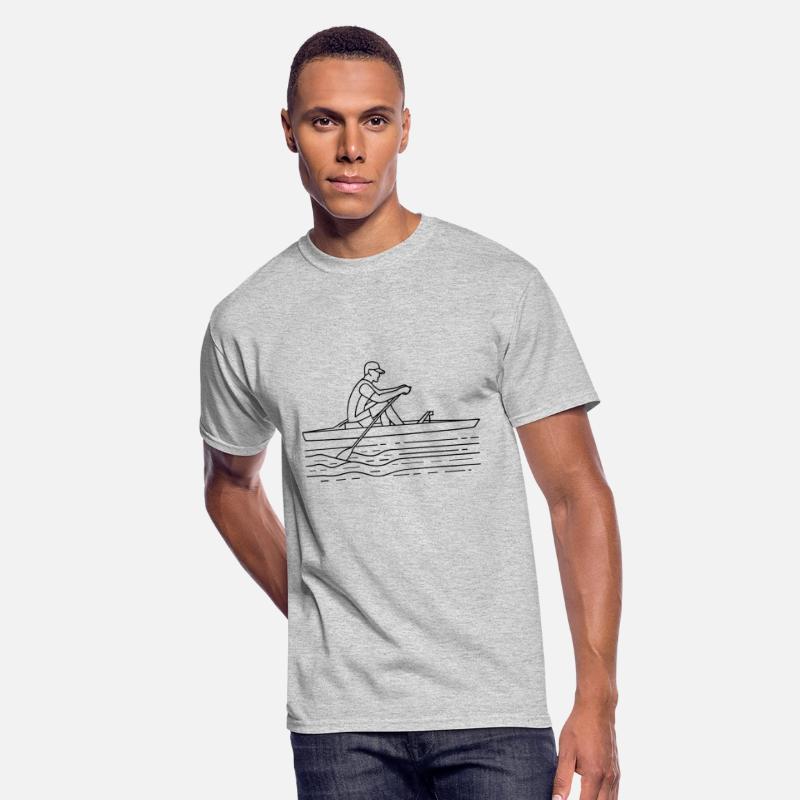 Rowing Guy One Line Drawing