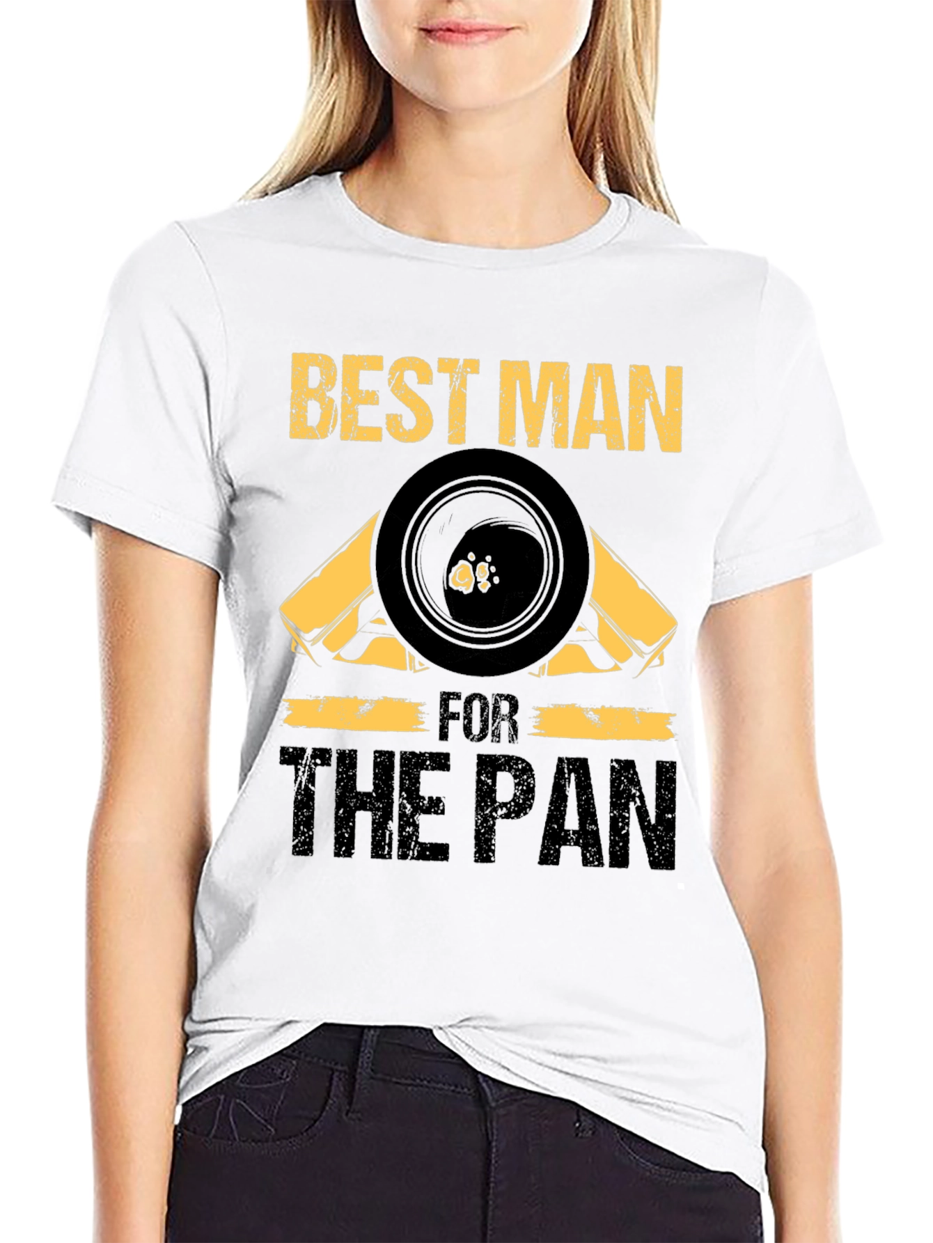 Best Man For The Pan Black T-Shirt