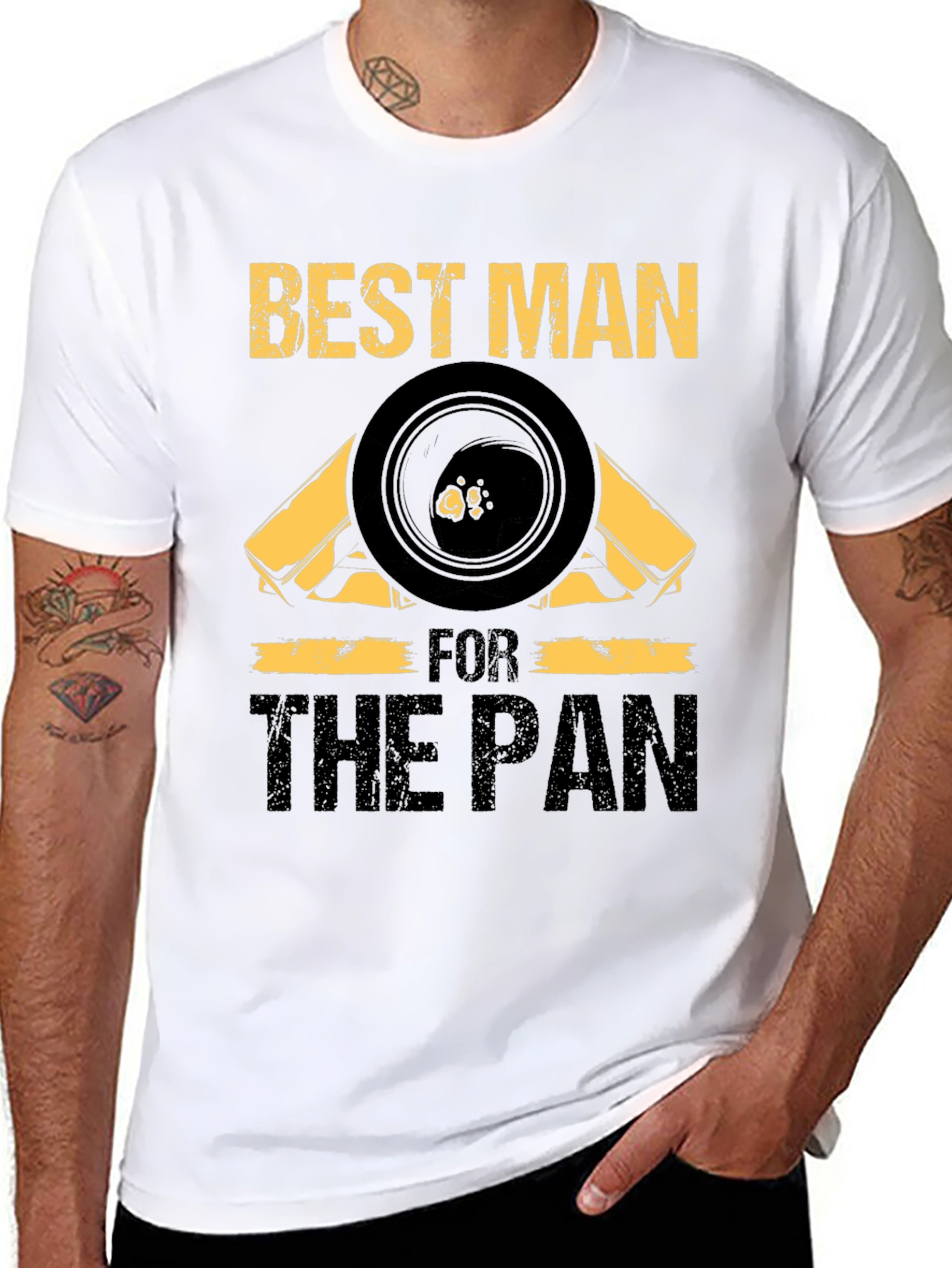 Best Man For The Pan Black T-Shirt