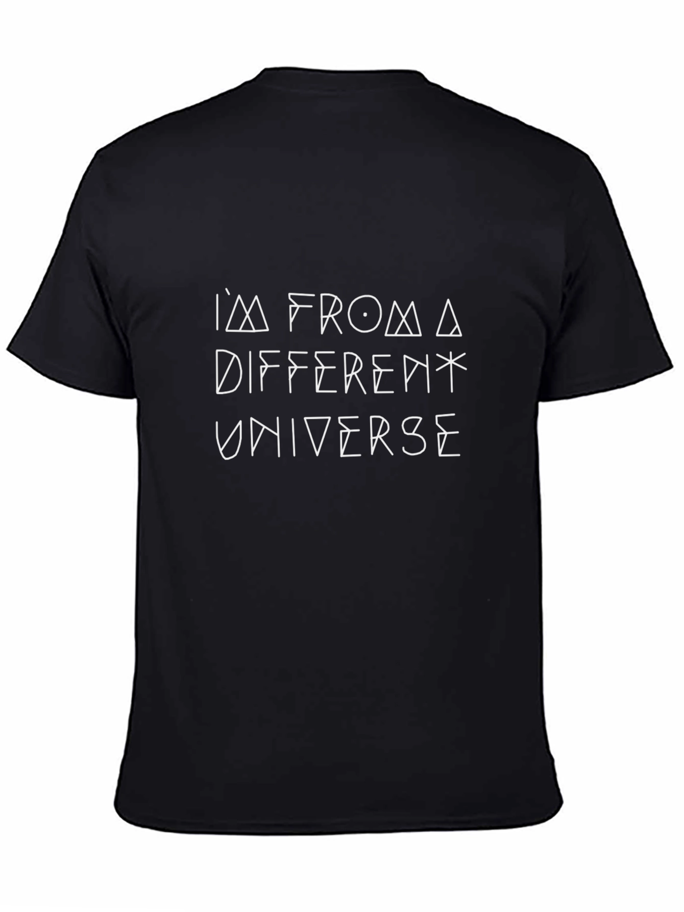 Different Universe Graphic Tee - Black Cotton T-Shirt