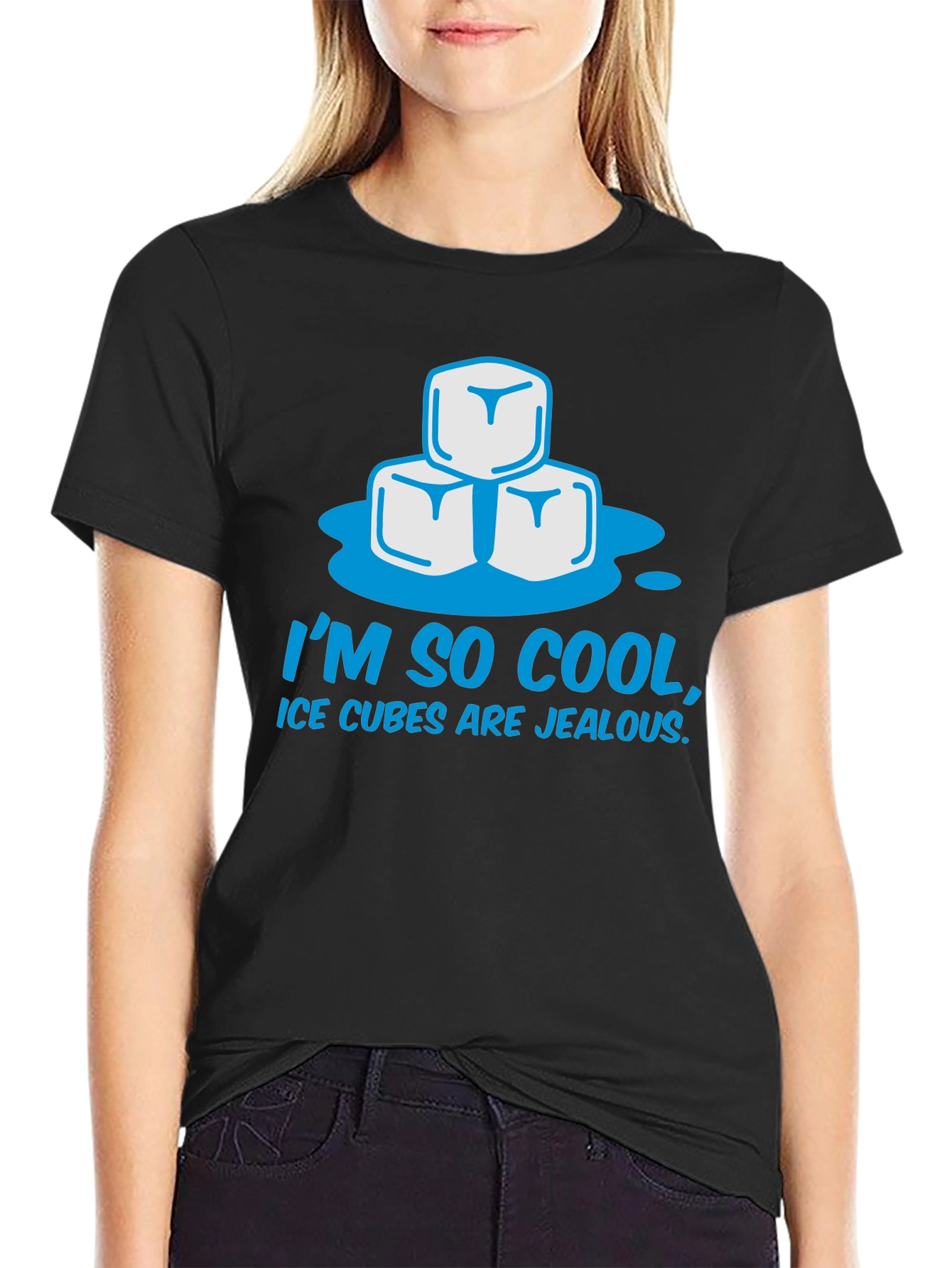 Im So Cool Ice Cubes Jealous Black T-Shirt