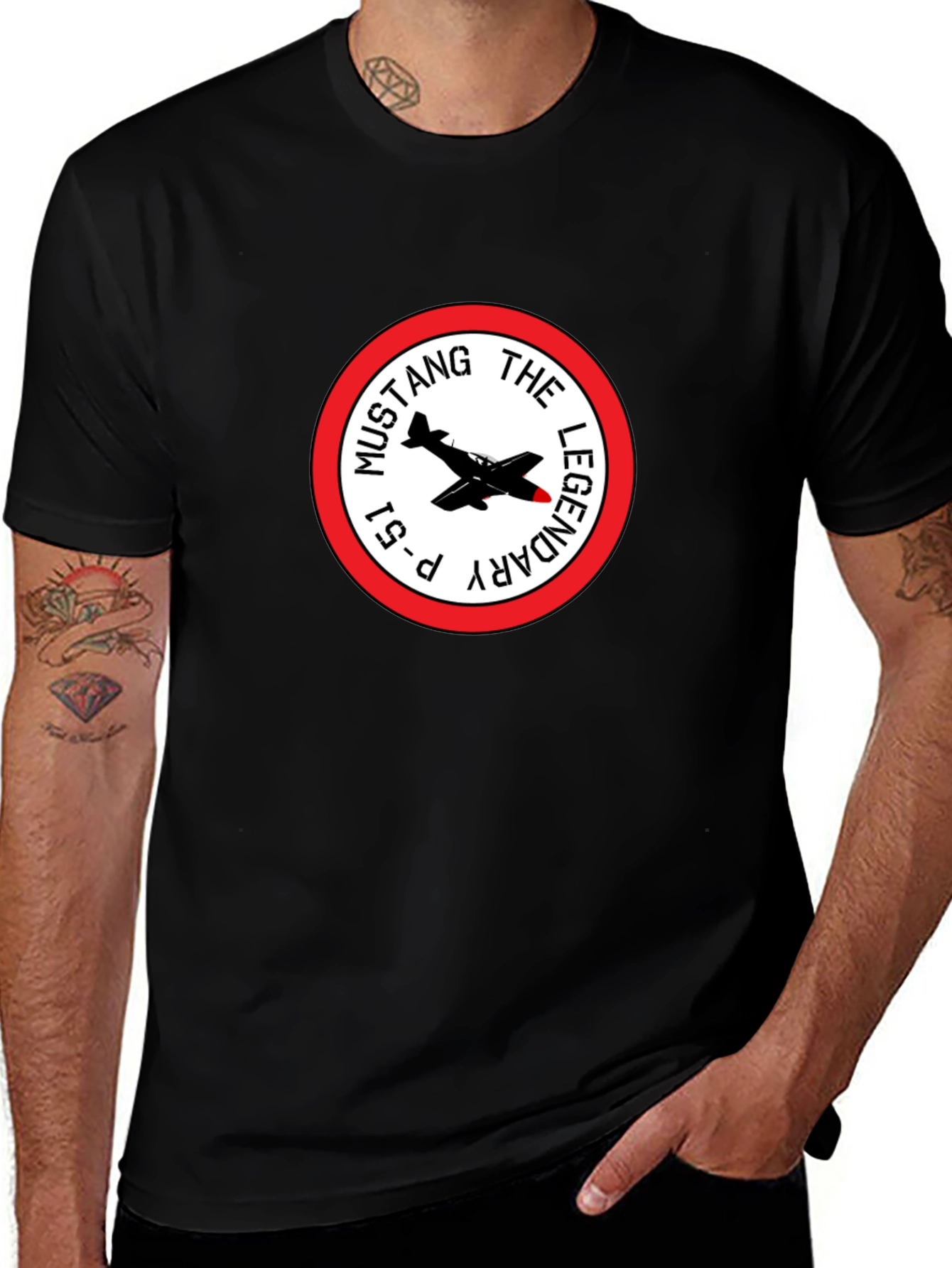 P-51 Mustang Legendary Black T-Shirt