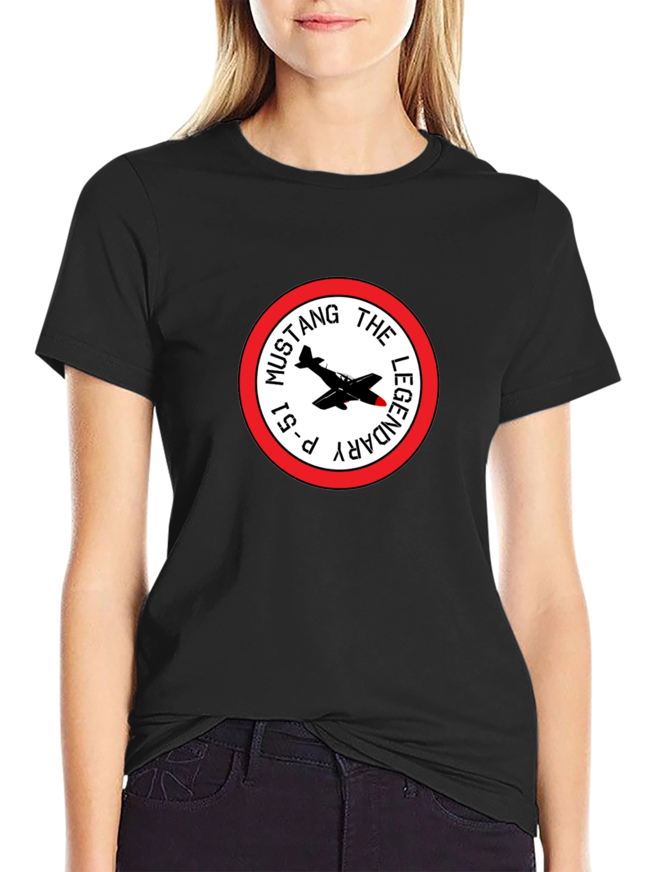 P-51 Mustang Legendary Black T-Shirt