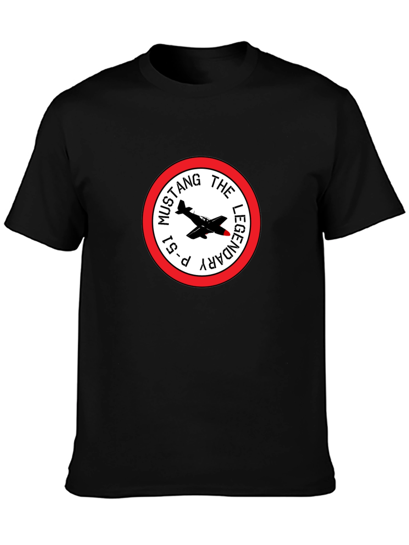 P-51 Mustang Legendary Black T-Shirt
