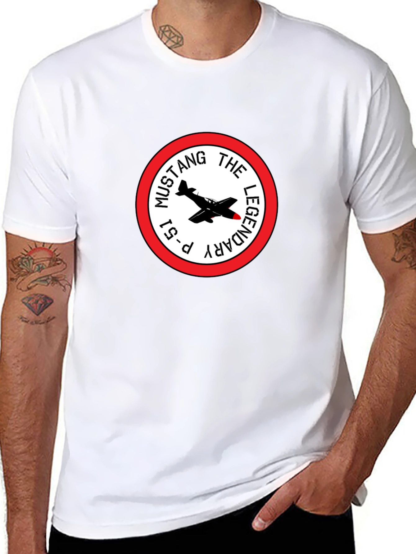 P-51 Mustang Legendary Black T-Shirt