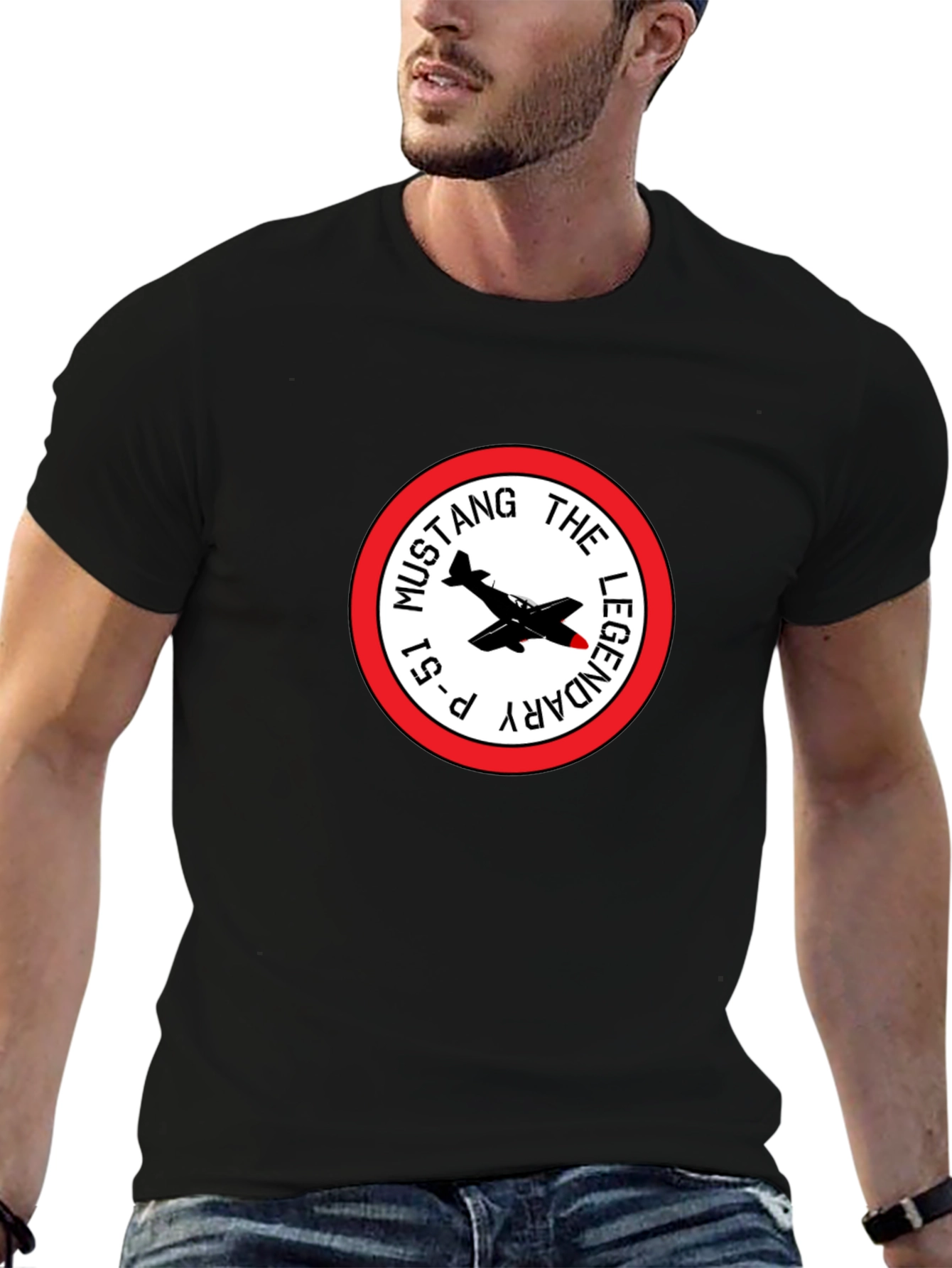 P-51 Mustang Legendary Black T-Shirt