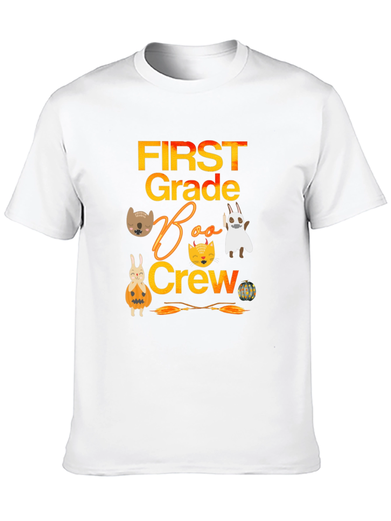 First Grade Boo Crew Halloween Shirt