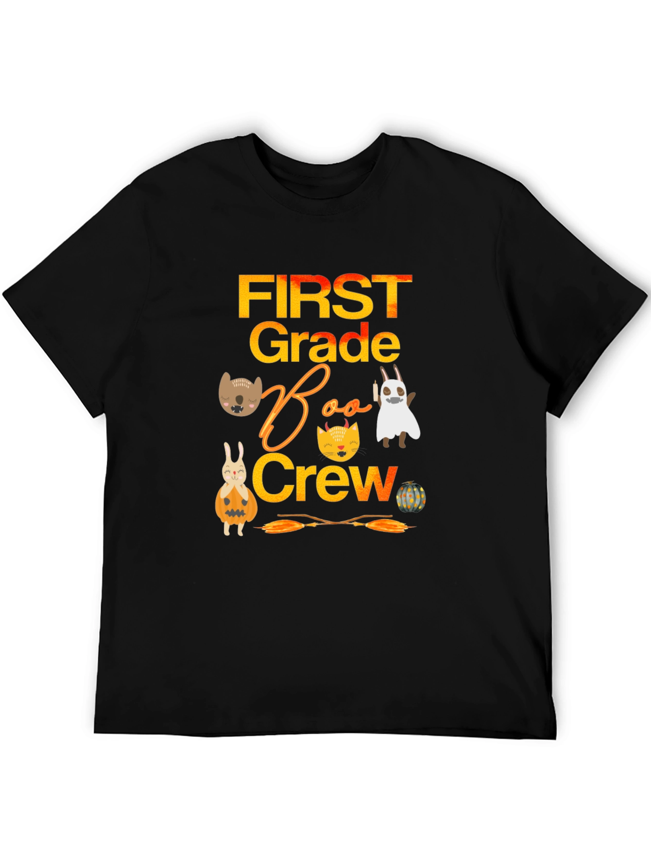 First Grade Boo Crew Halloween Shirt