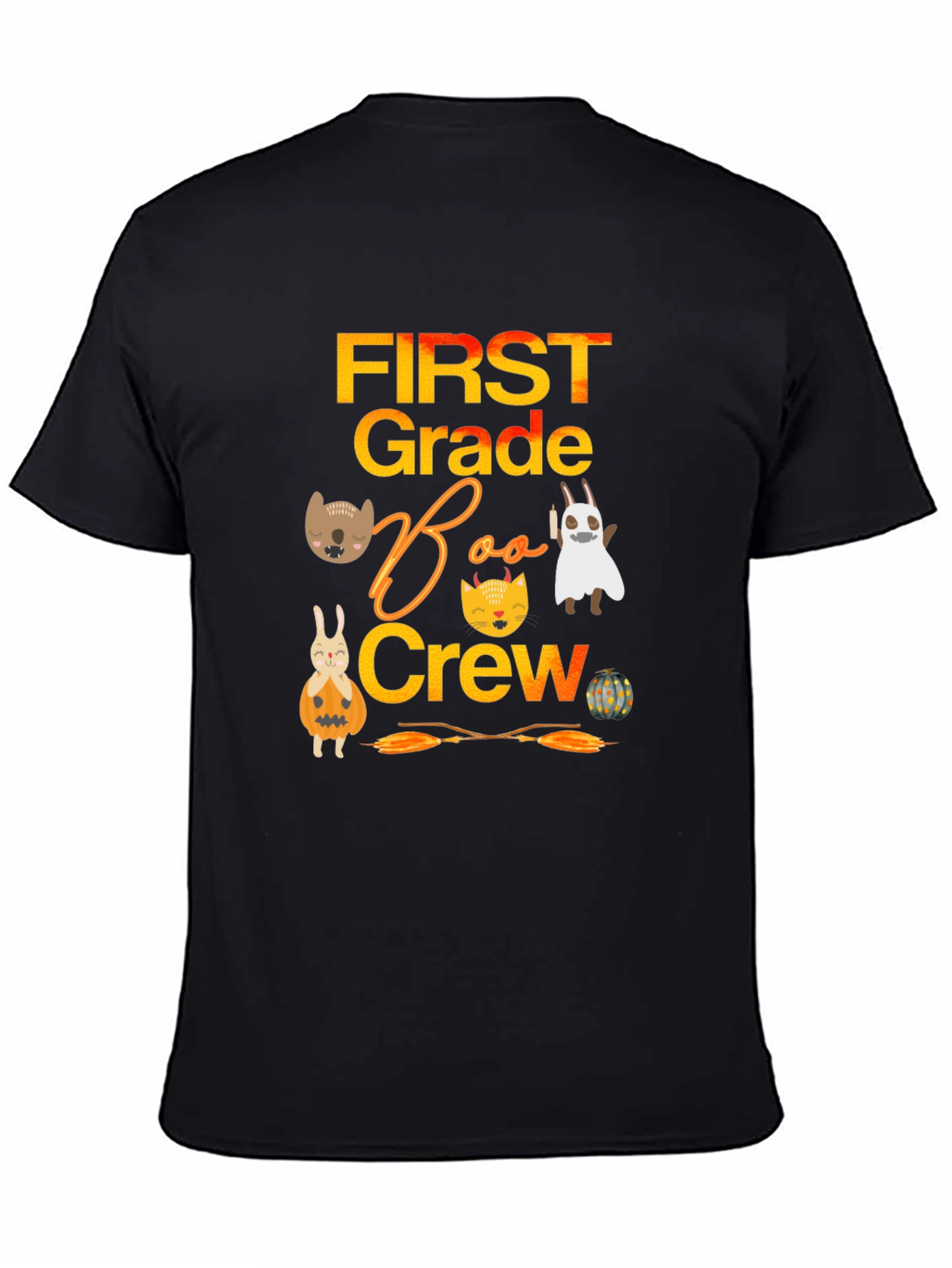 First Grade Boo Crew Halloween Shirt