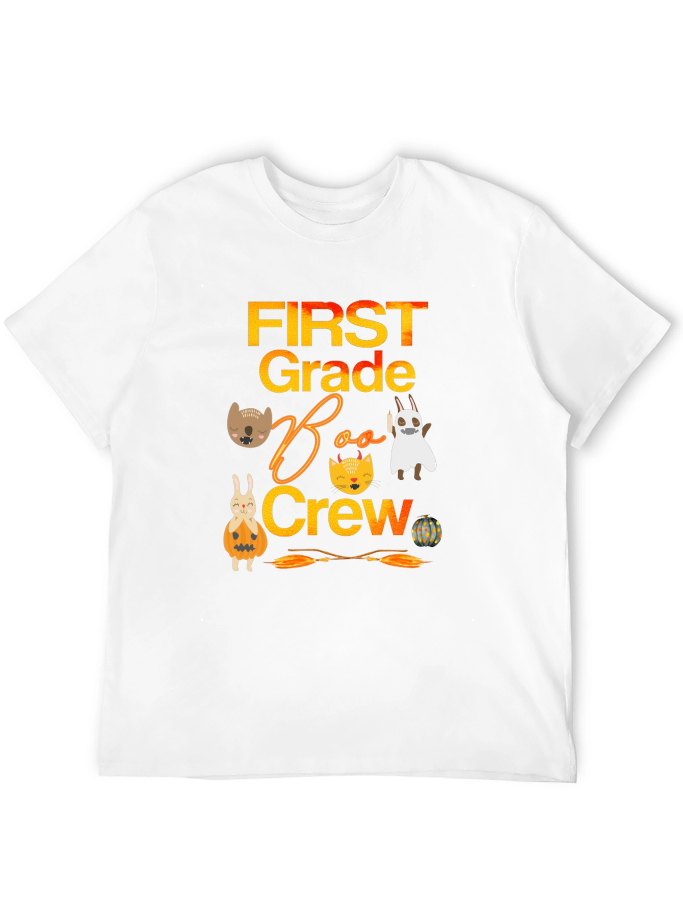 First Grade Boo Crew Halloween Shirt