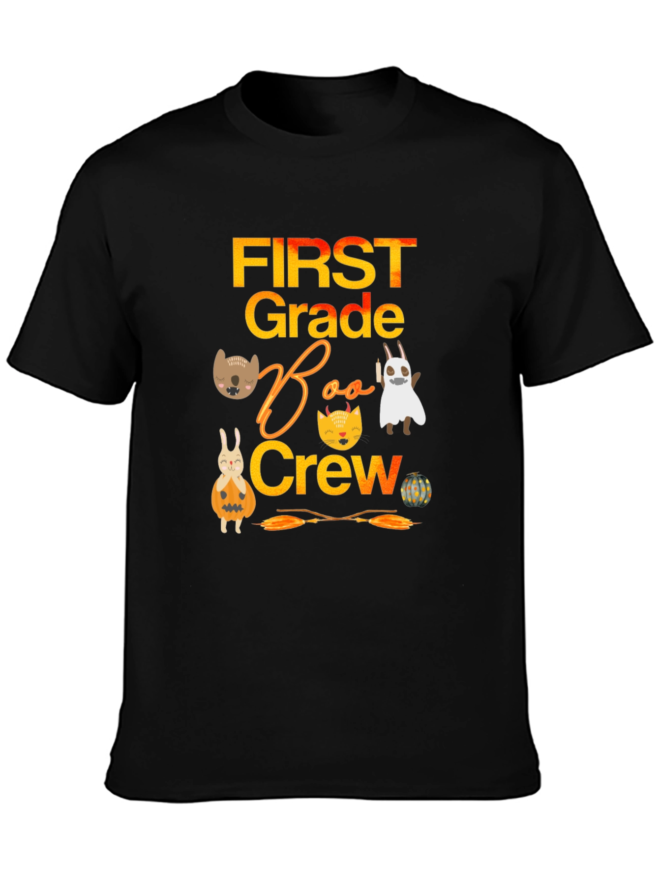 First Grade Boo Crew Halloween Shirt
