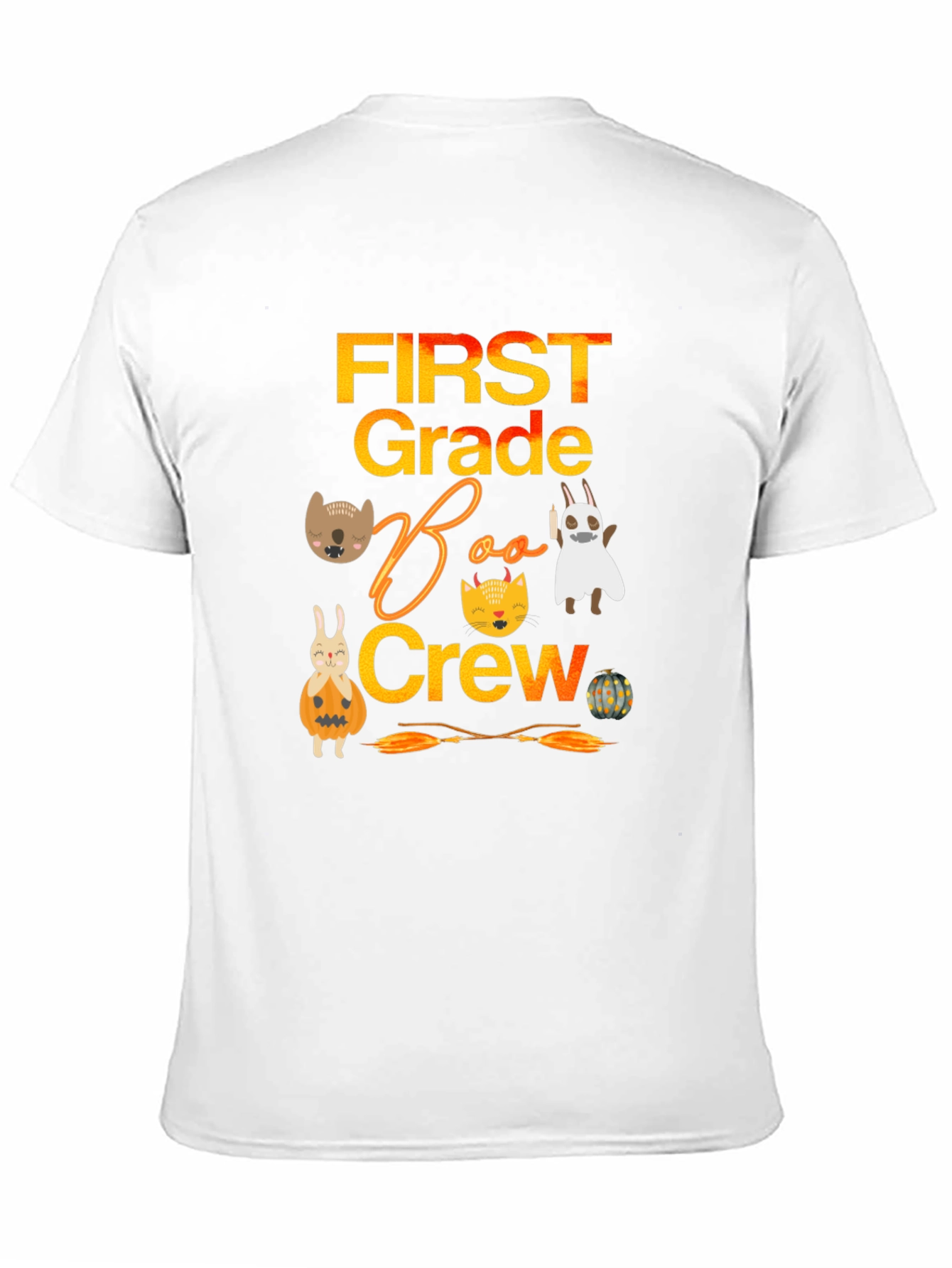 First Grade Boo Crew Halloween Shirt