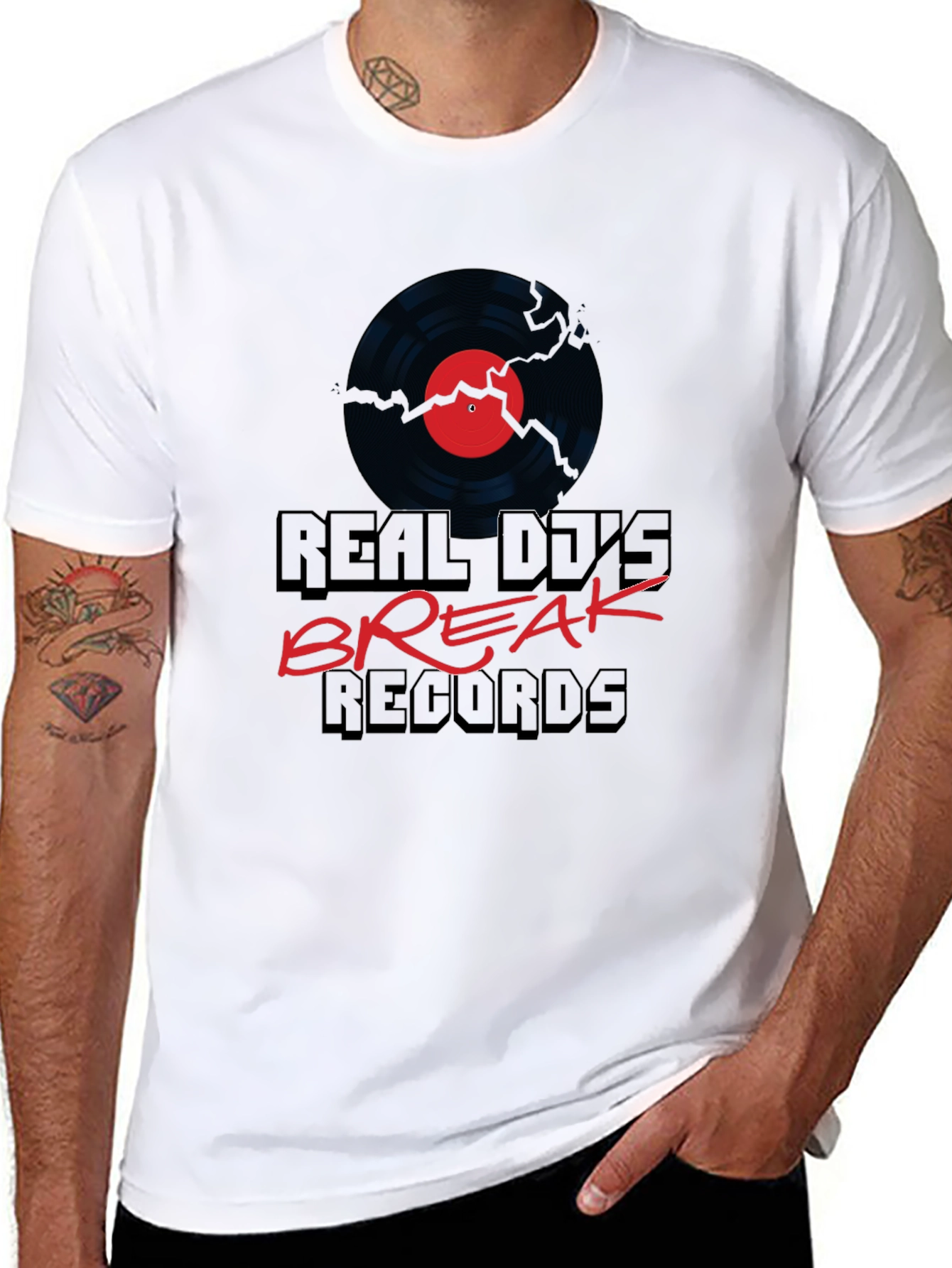 Real DJs Break Records Graphic Tee