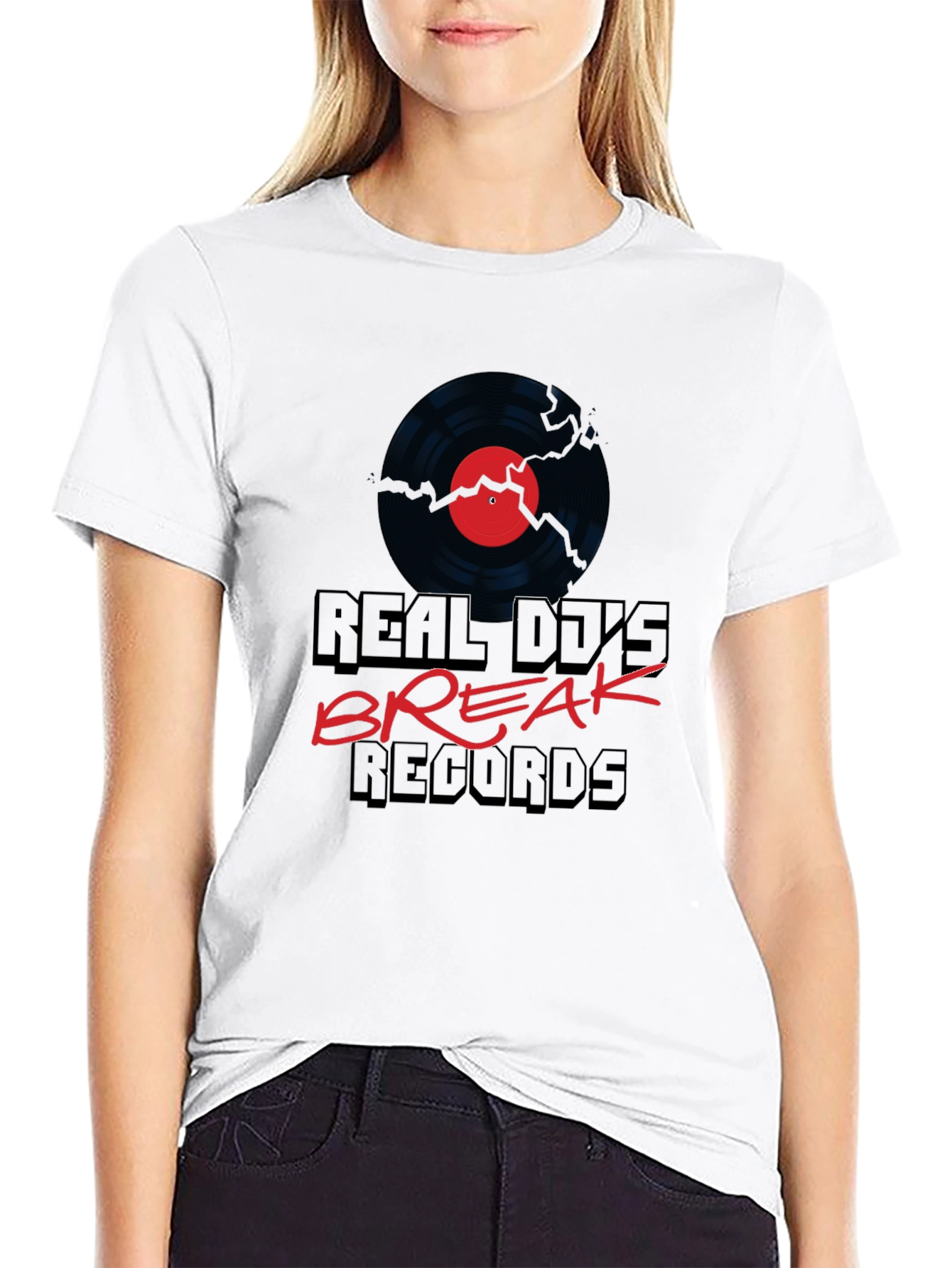 Real DJs Break Records Graphic Tee