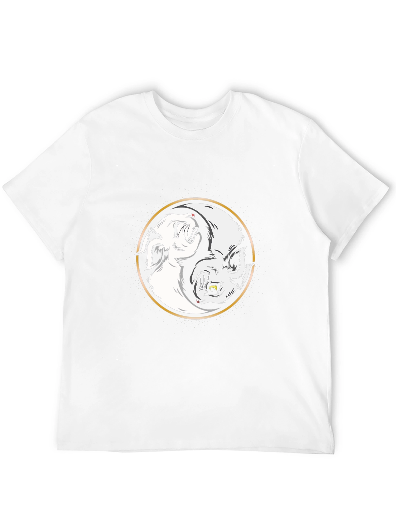 Yin Yang Wolf Graphic Tee