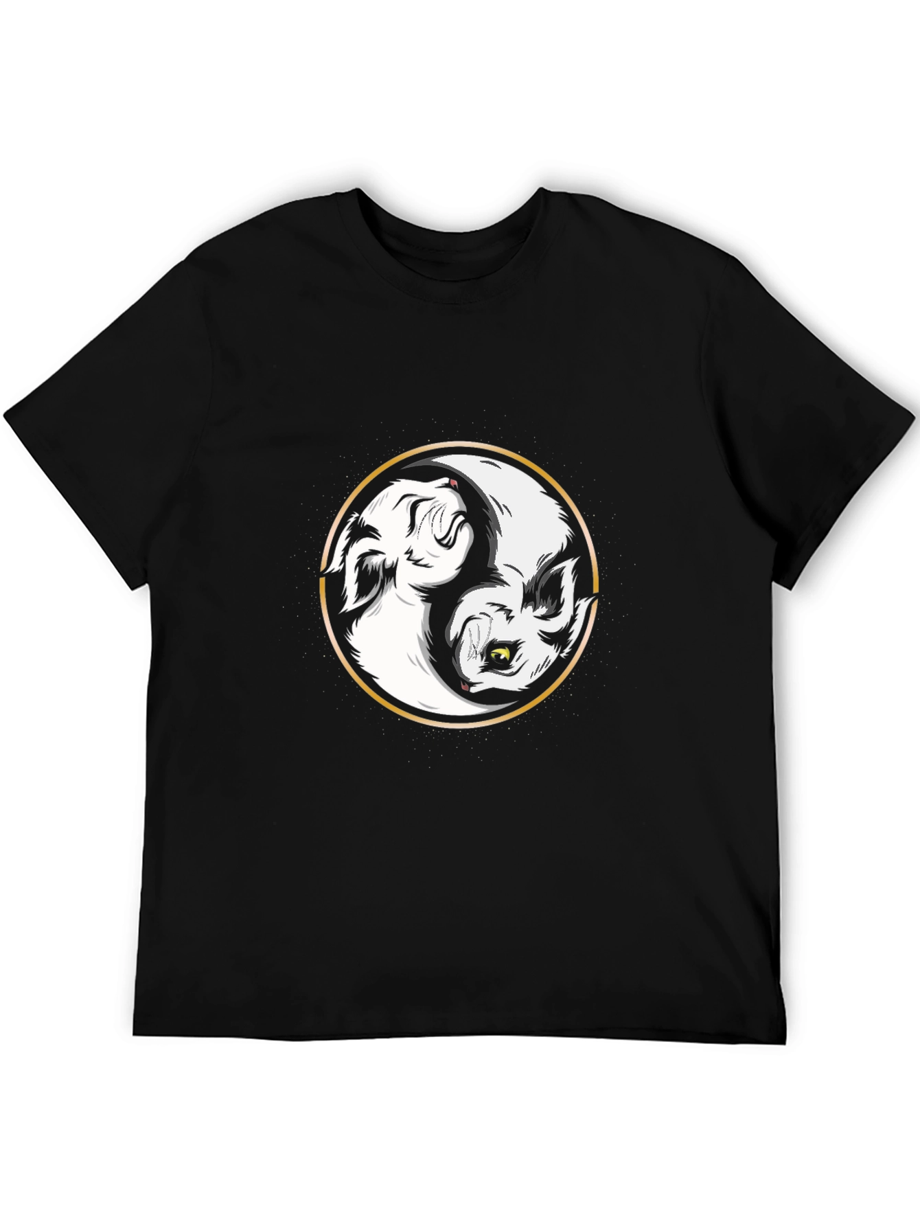 Yin Yang Wolf Graphic Tee