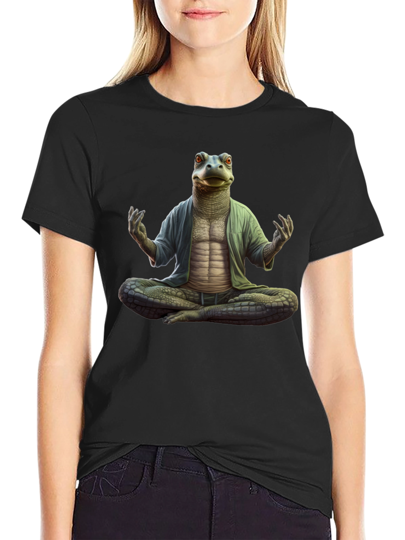 Zen Reptile Meditation T-Shirt