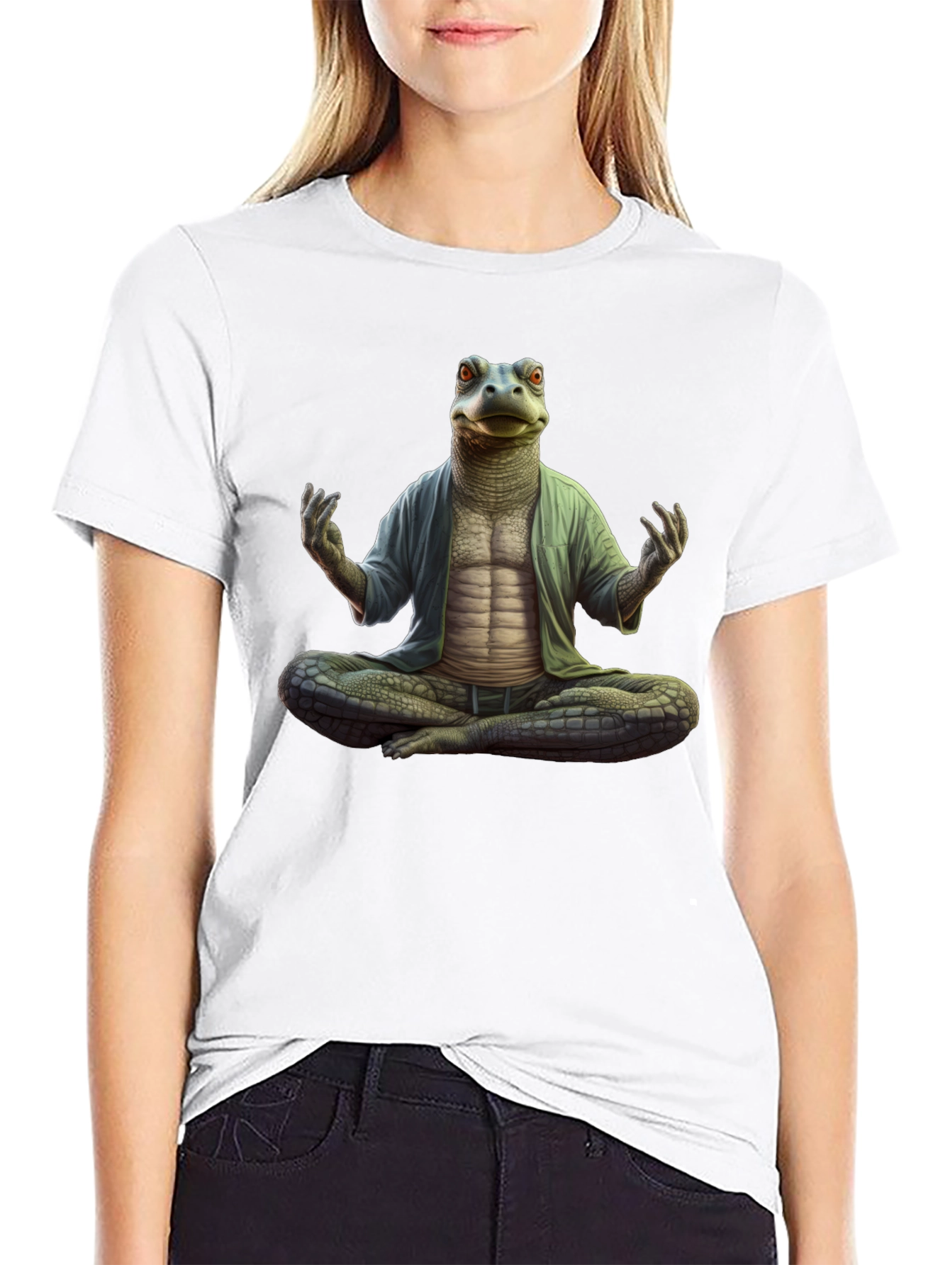 Zen Reptile Meditation T-Shirt