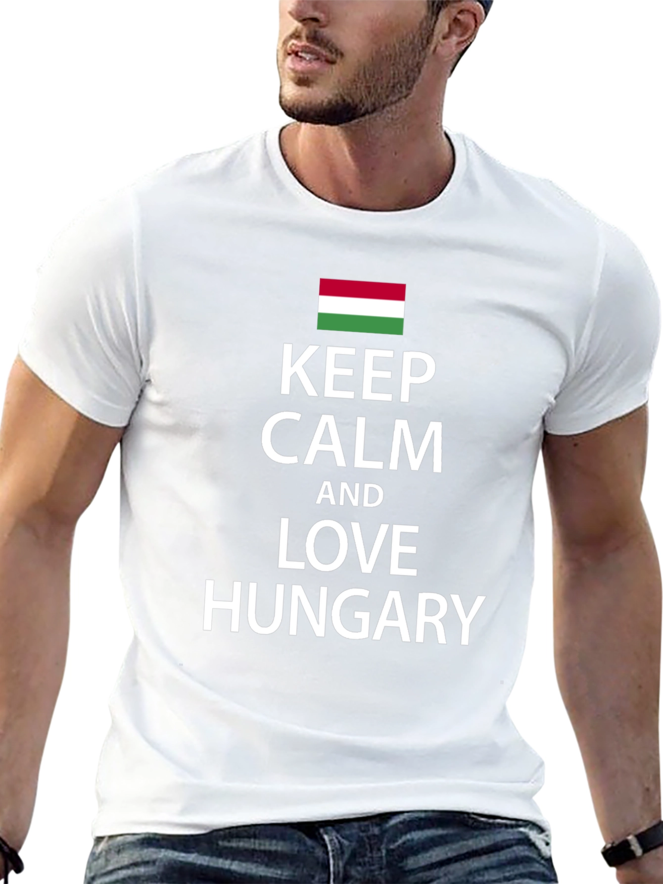 Keep Calm & Love Hungary Black T-Shirt