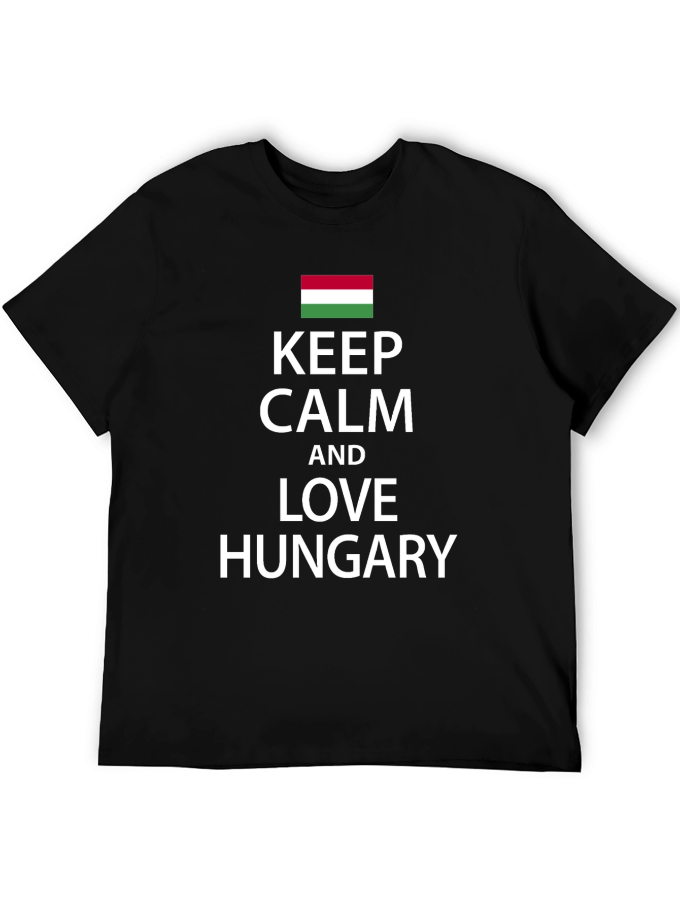 Keep Calm & Love Hungary Black T-Shirt