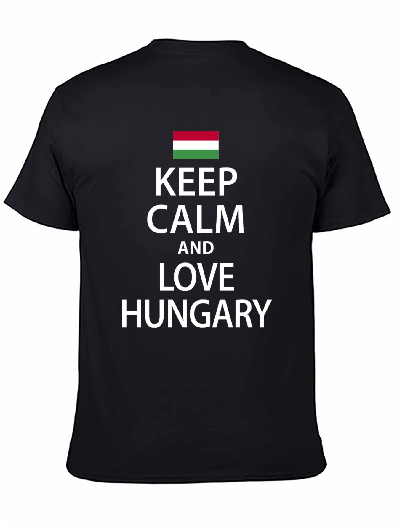 Keep Calm & Love Hungary Black T-Shirt