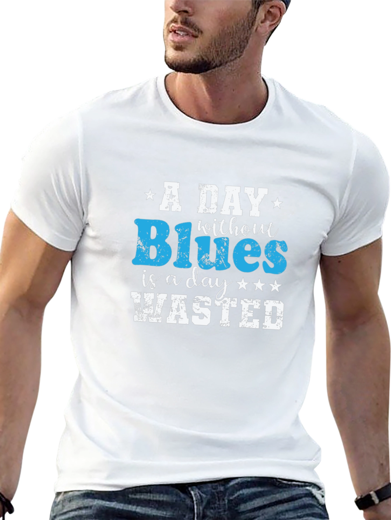 A Day Without Blues T-Shirt - Music Lover Tee